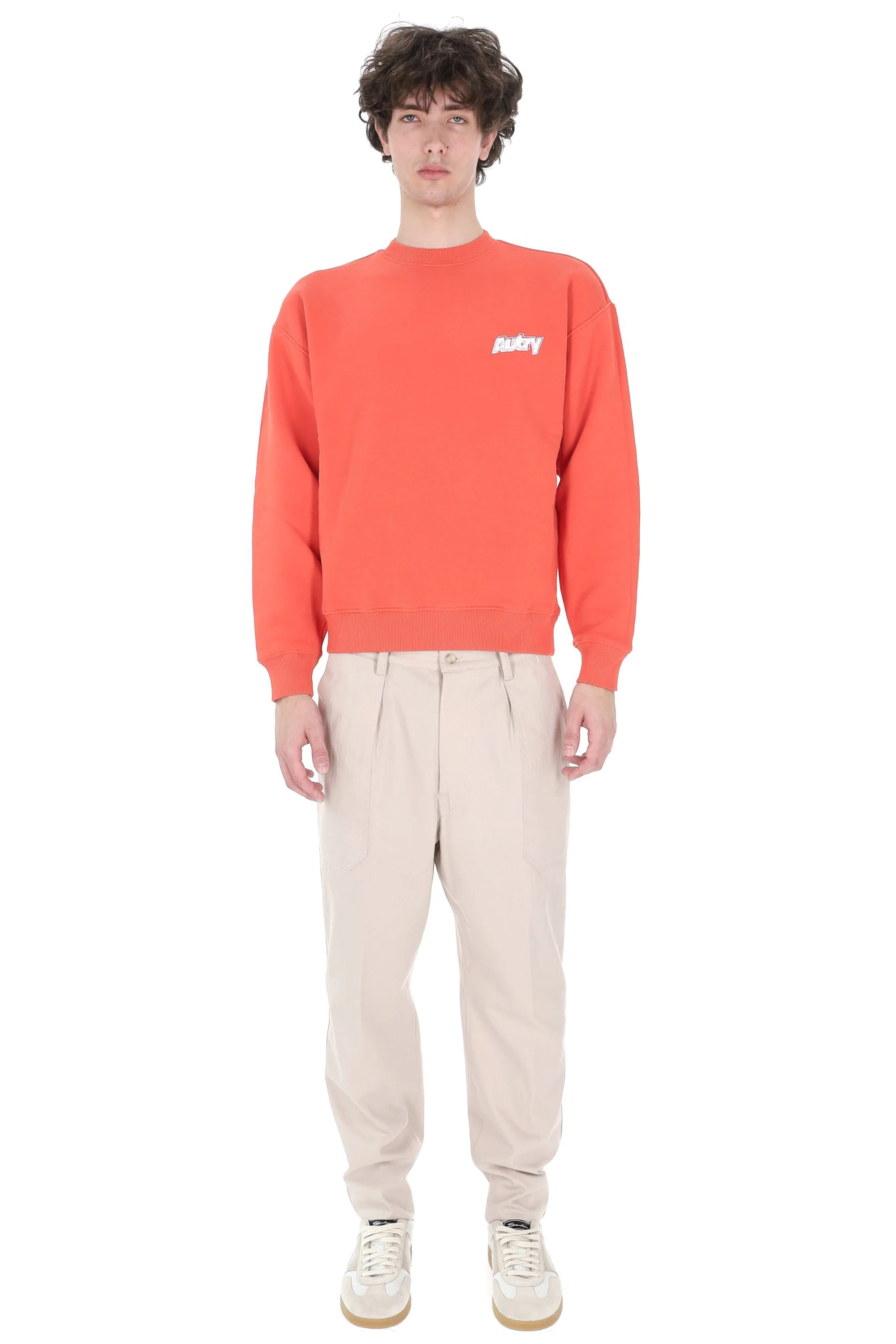 Autry Men's Classic Coral Red Sweater - Image 2
