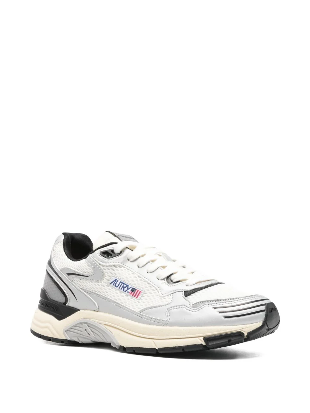 Autry Men's Mesh Sneakers with Silver Mirror Accents - Image 2