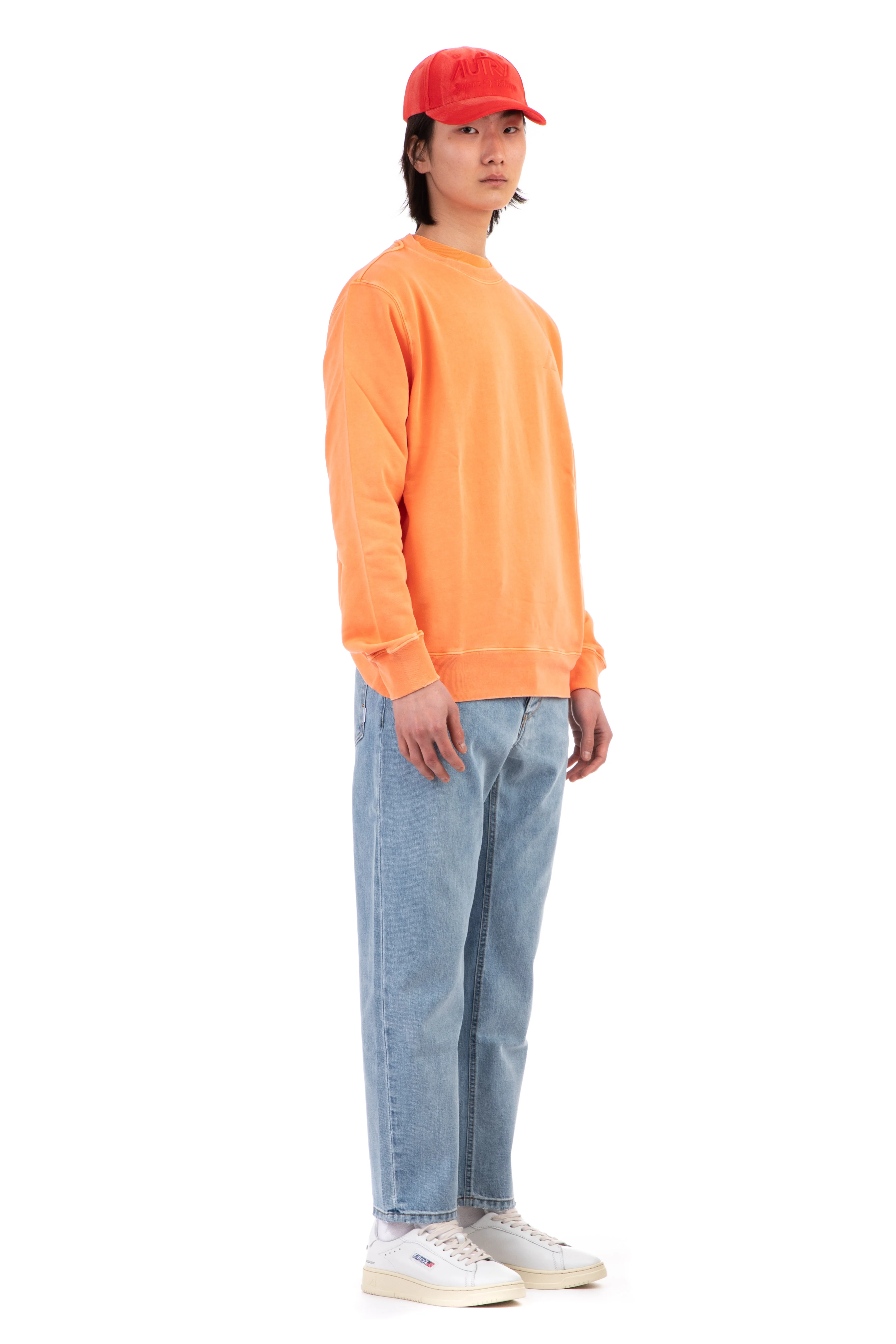 Autry Men's Mini Logo Fleece Sweatshirt with Neck Detailing - Image 2