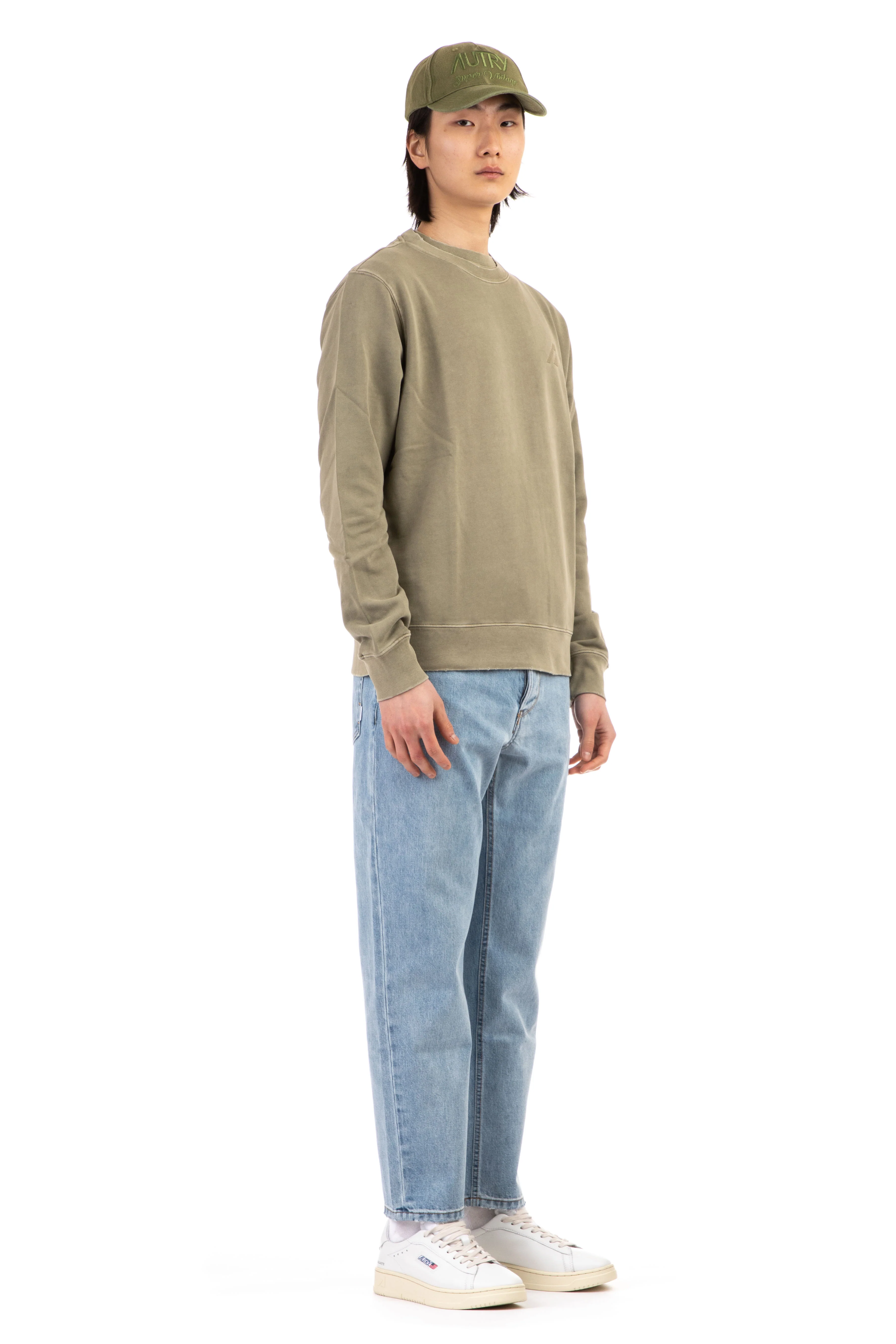 Autry Mini Logo Fleece with Textured Neckline - Image 2