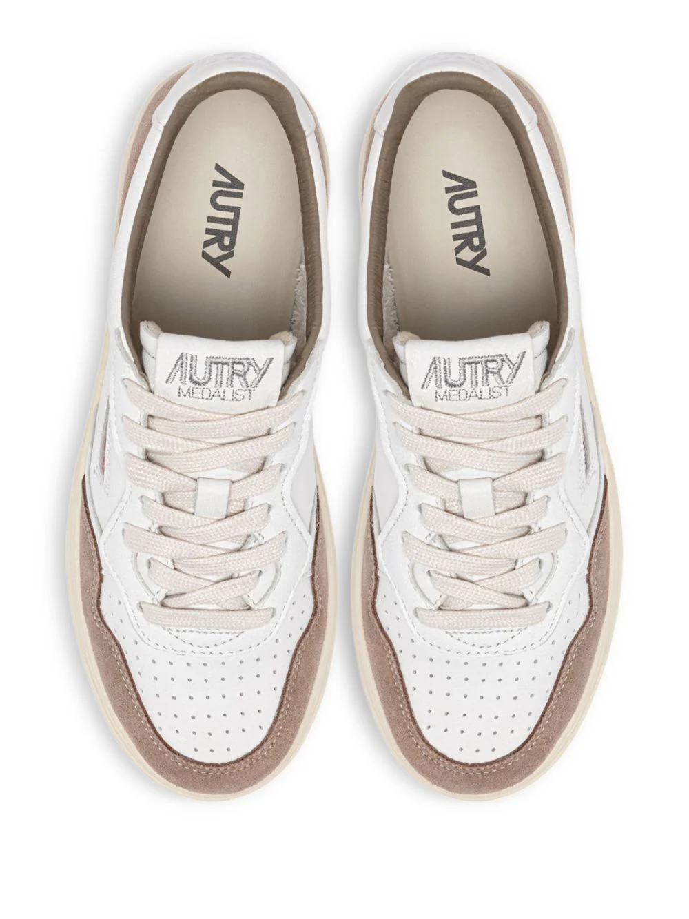 Autry Soft Leather Sneakers with Contrasting Inserts - Image 4