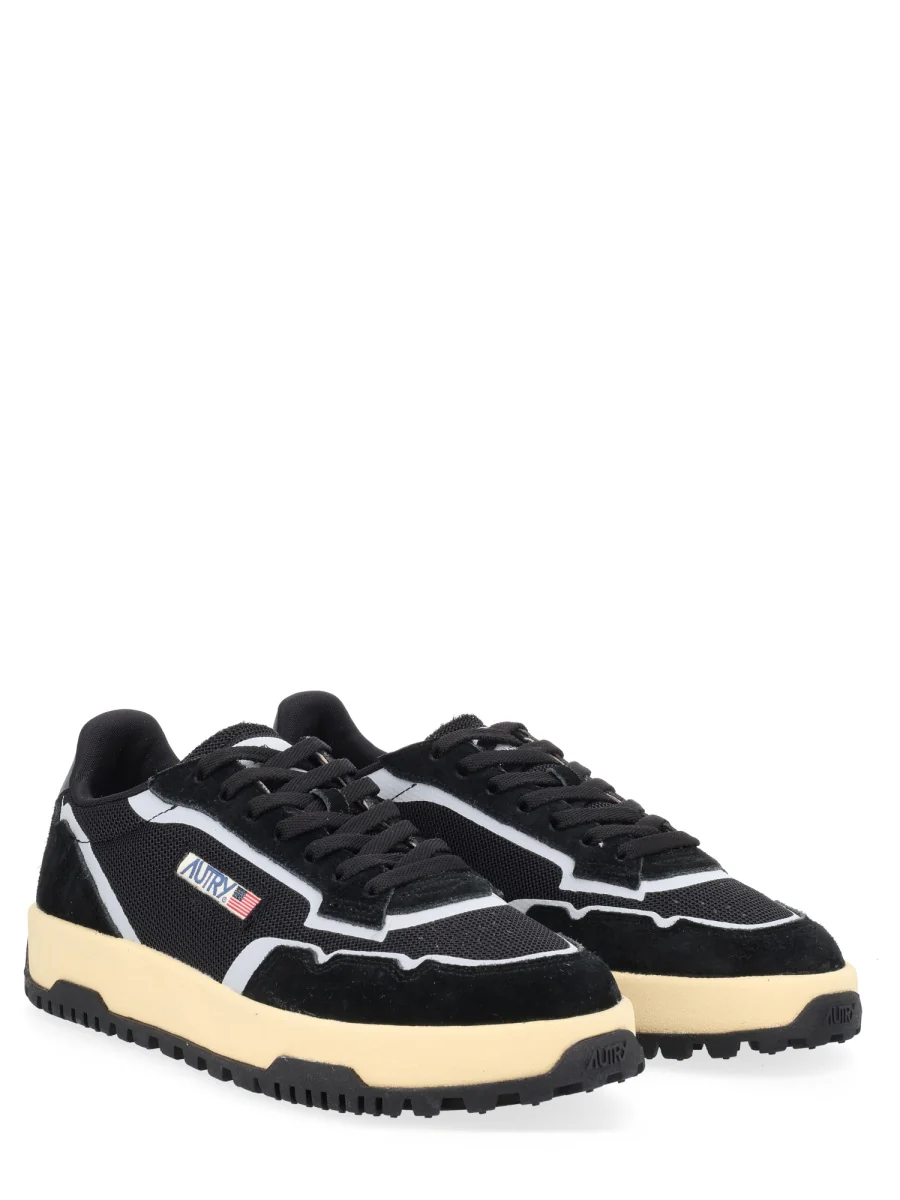 AUTRY Wildpace Low Sneakers in Dragon Mesh and Suede - Image 2