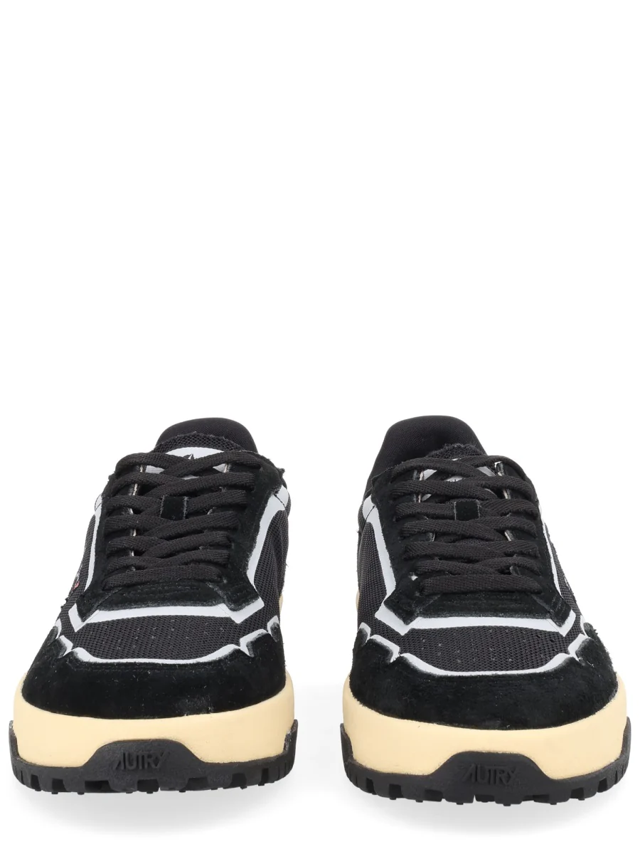 AUTRY Wildpace Low Sneakers in Dragon Mesh and Suede - Image 3