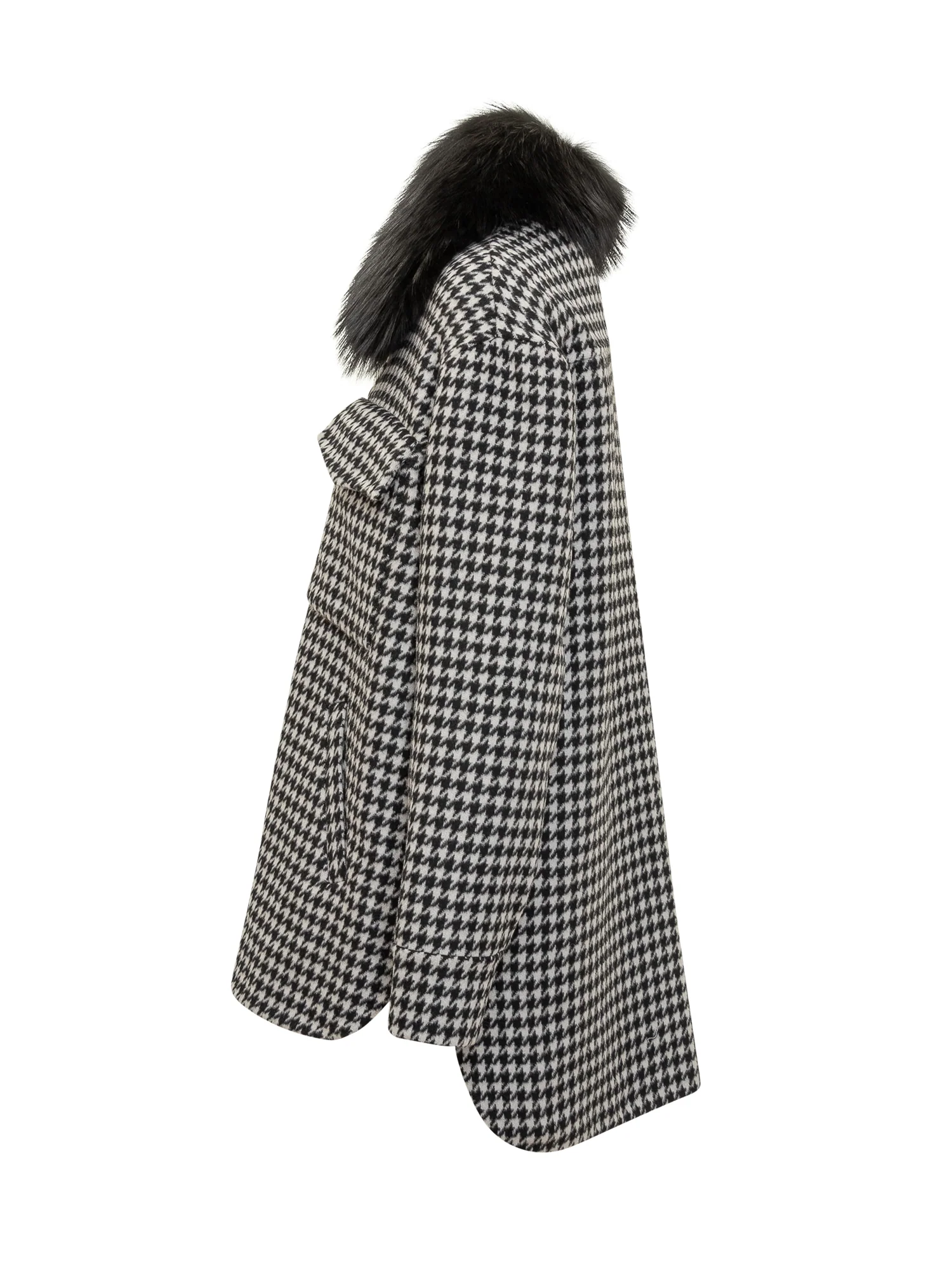 Ava Adore Chic Pied-de-Poule Jacket with Stylish Collar - Image 3