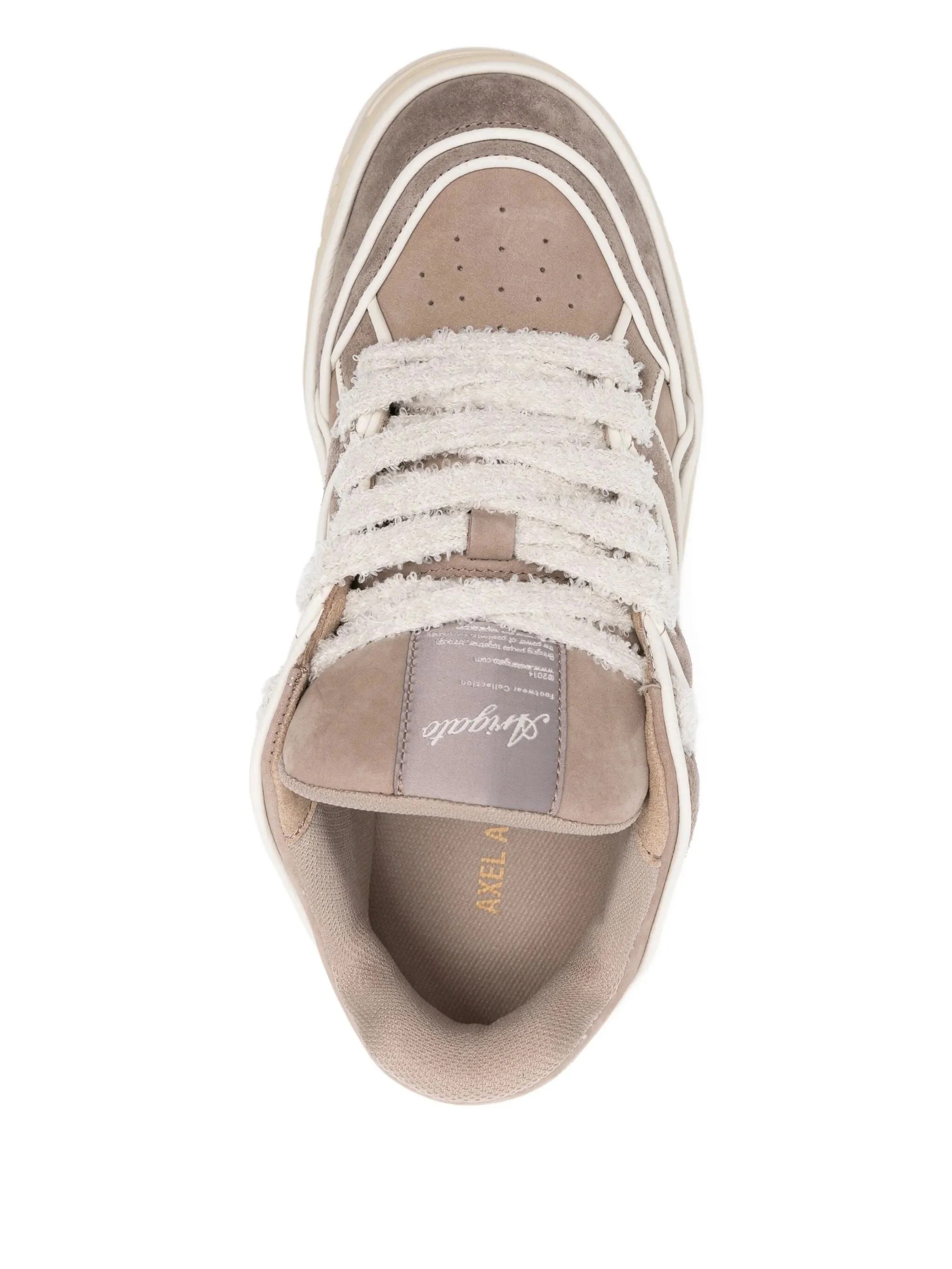 Axel Arigato Premium Nubuck and Suede Textured Sneakers - Image 4