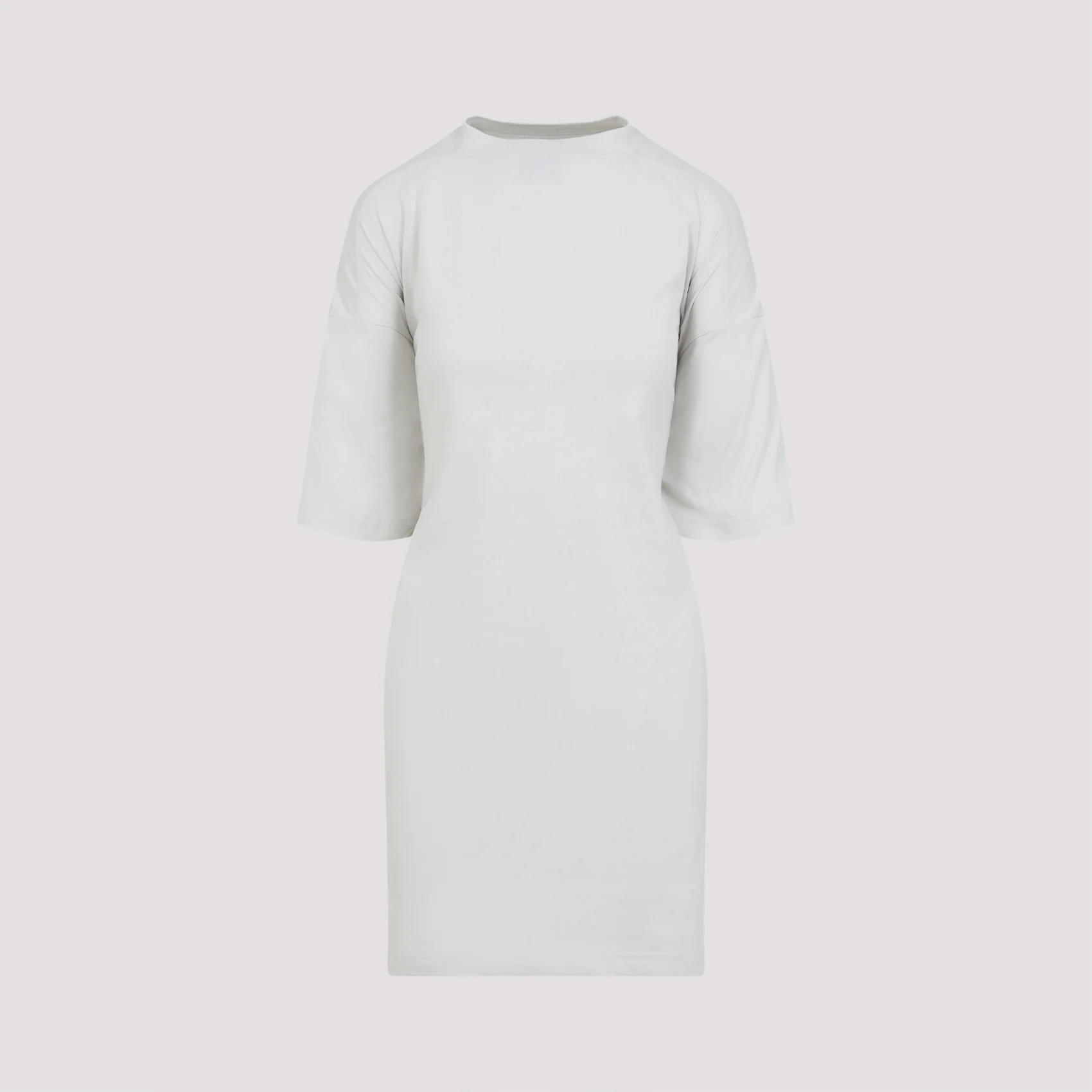 Balenciaga Cotton Jersey Semi Fitted Short Dress - Image 3