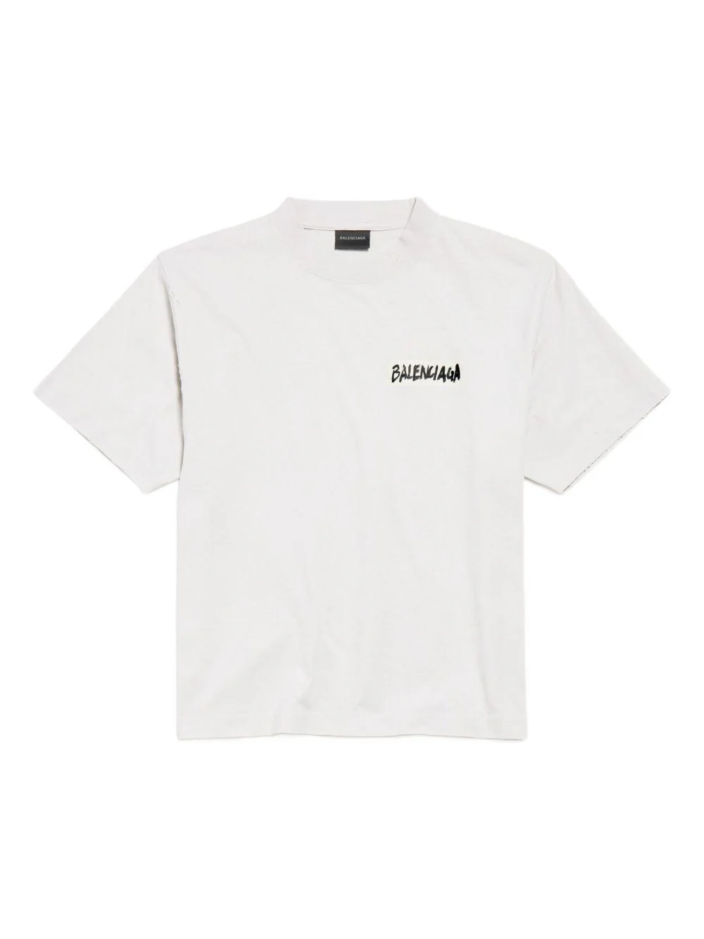 Balenciaga Cotton Round Neck T-Shirt for Women - Image 3