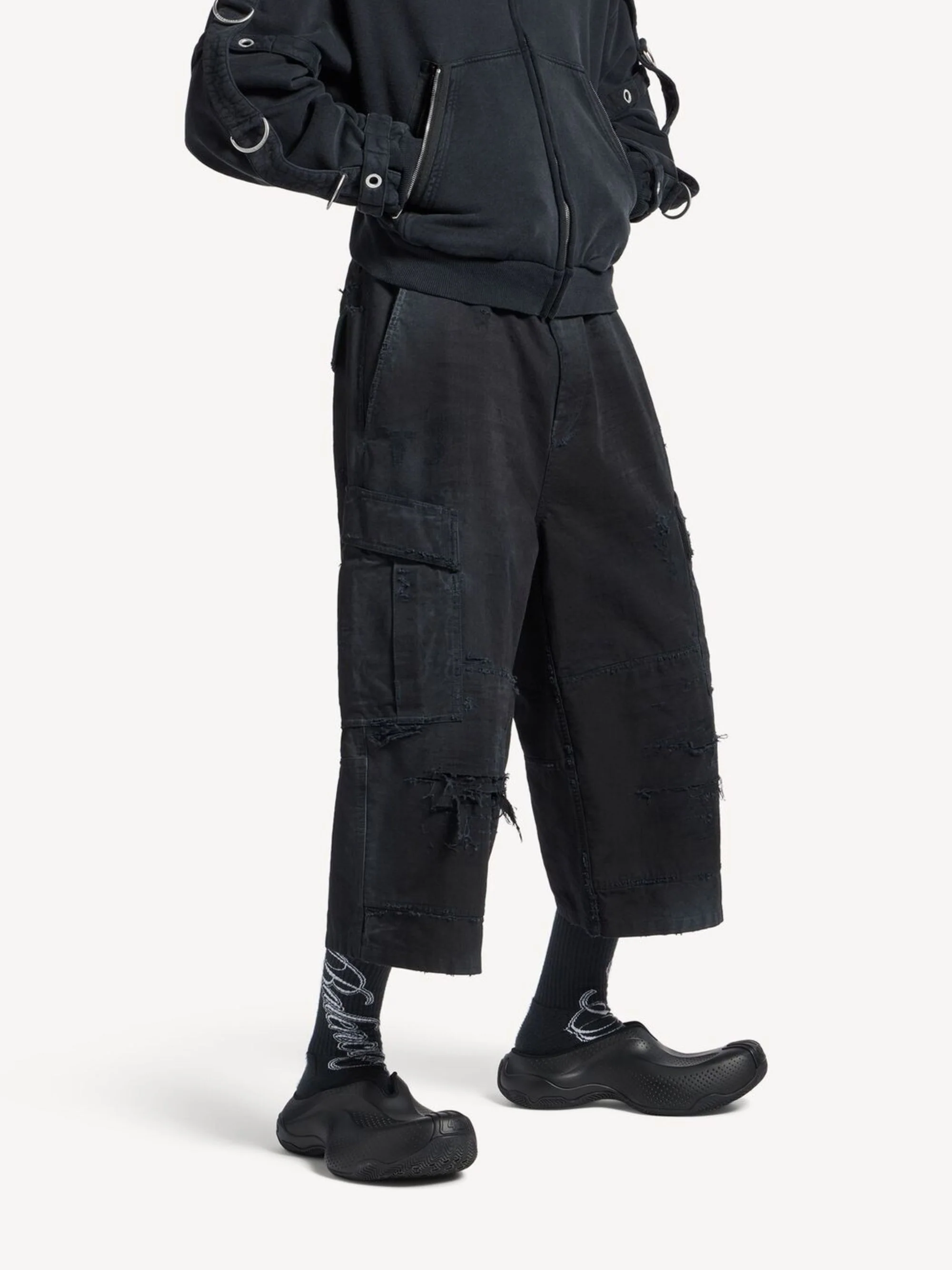 Balenciaga Cropped Cargo Pants - Image 2