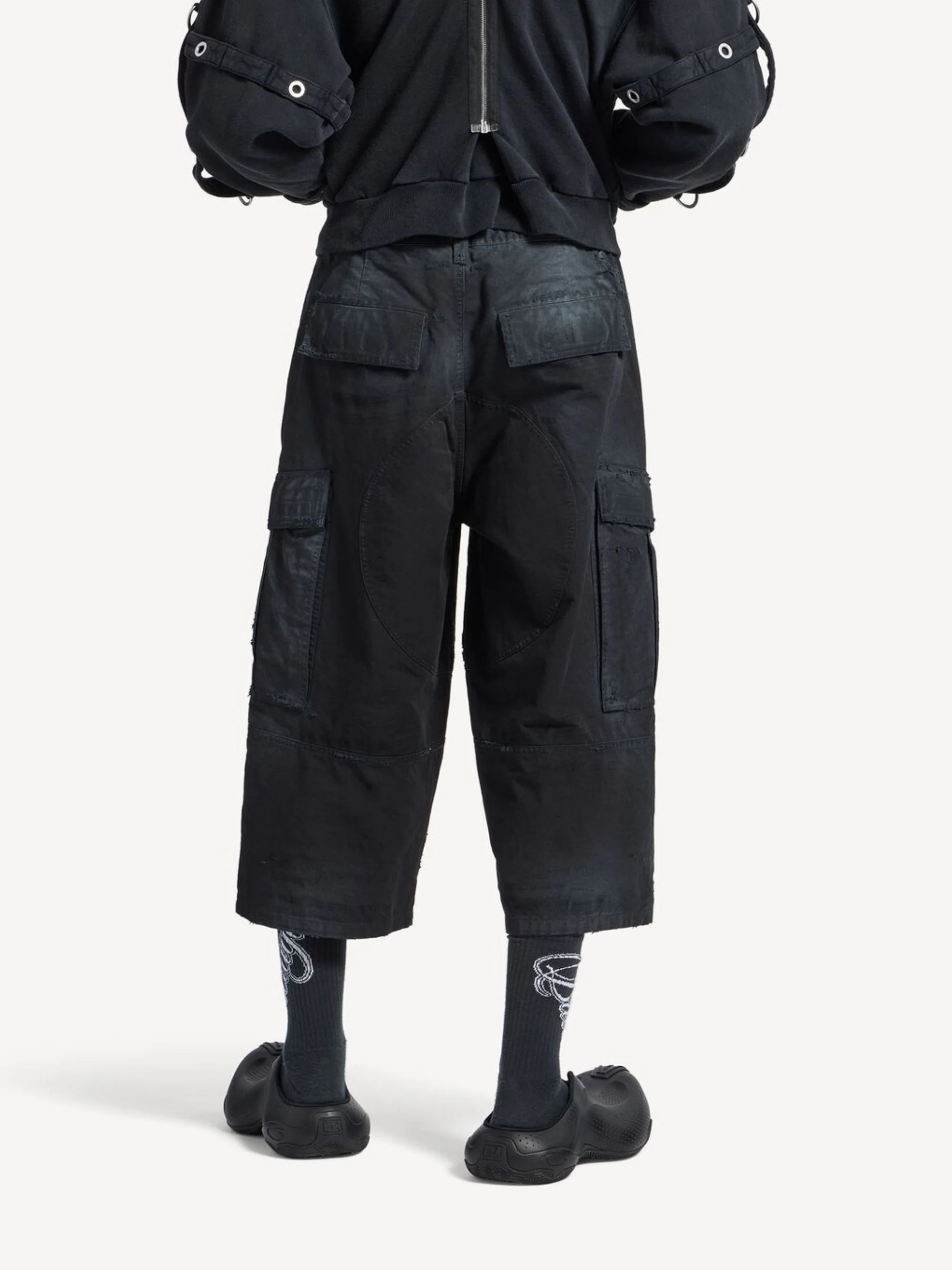 Balenciaga Cropped Cargo Pants - Image 3