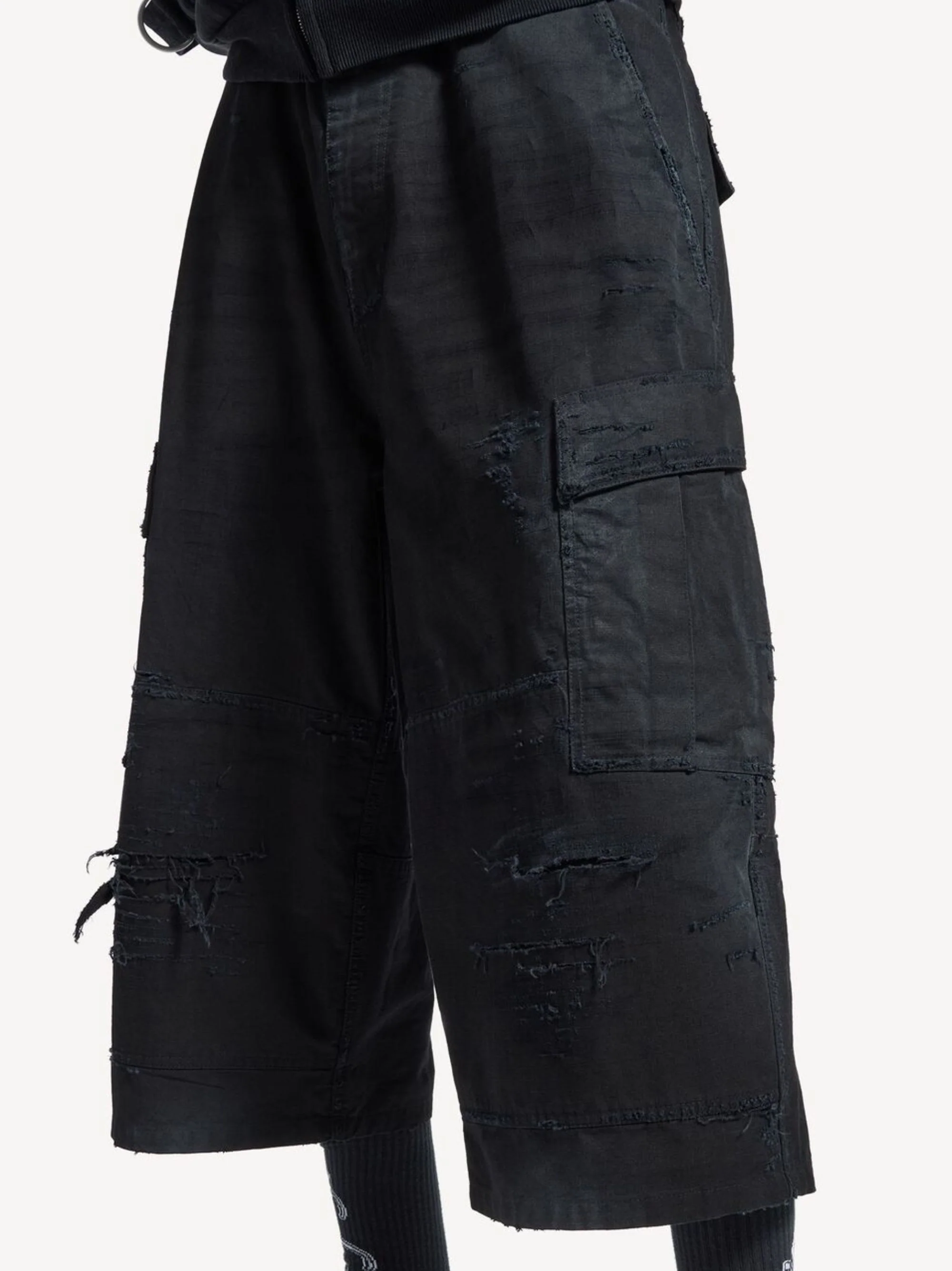 Balenciaga Cropped Cargo Pants - Image 4