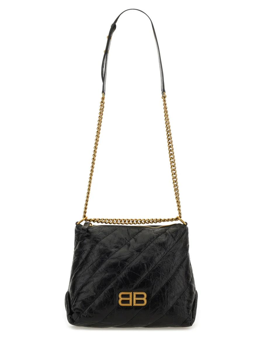 BALENCIAGA Crush Hobo S Leather Bag - Image 7