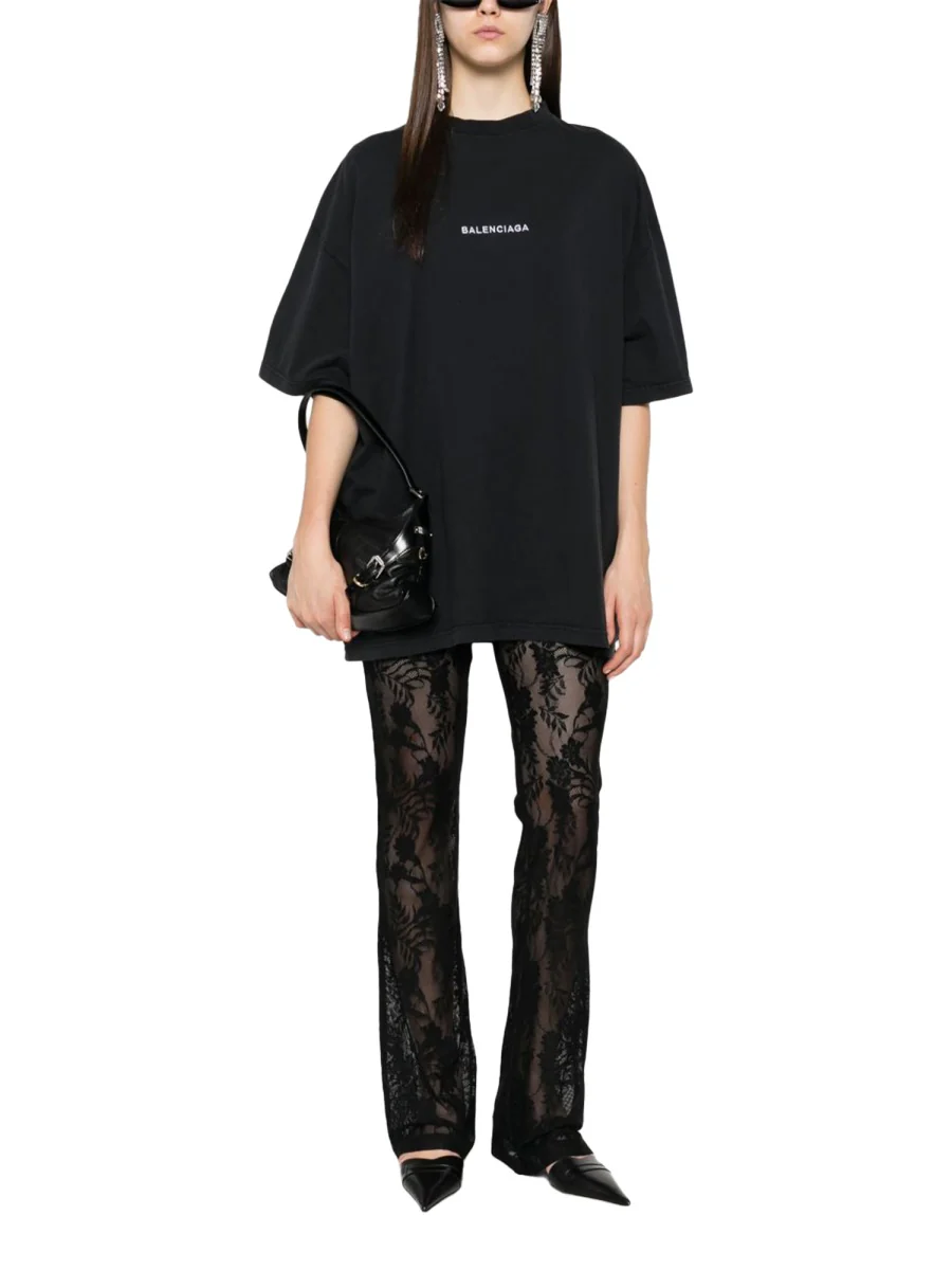Balenciaga Essential Cotton T-Shirt for Men - FW25 - Image 2