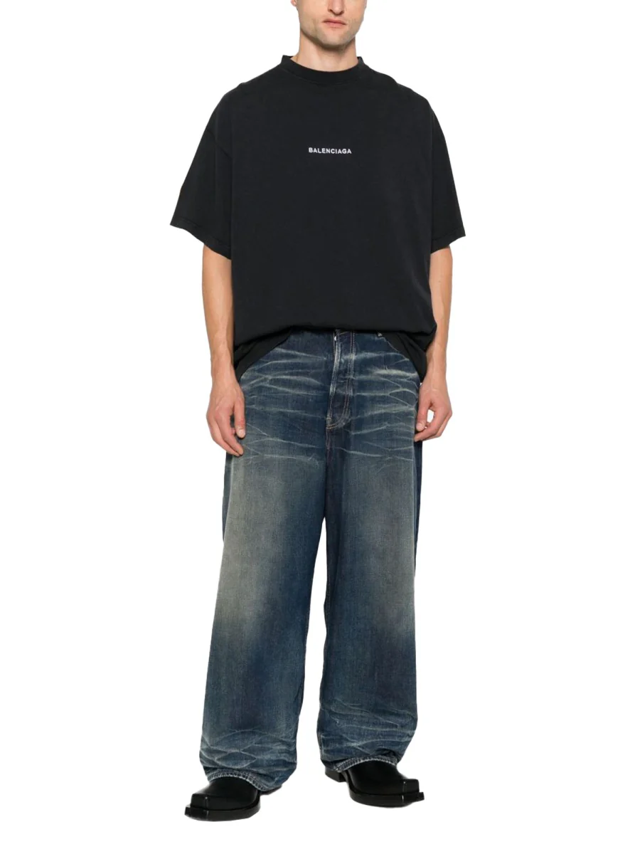 Balenciaga Essential Cotton T-Shirt for Men - FW25 - Image 4