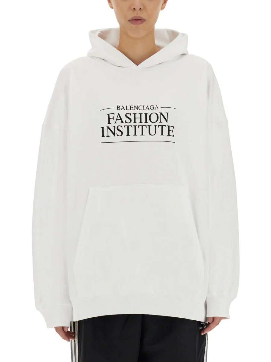 BALENCIAGA Fashion Institute Large Fit Cotton Sweatshirt