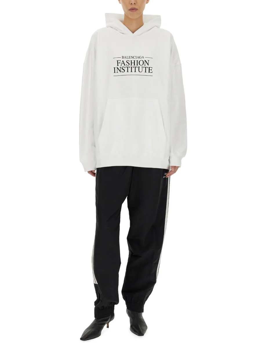 BALENCIAGA Fashion Institute Large Fit Cotton Sweatshirt - Image 2
