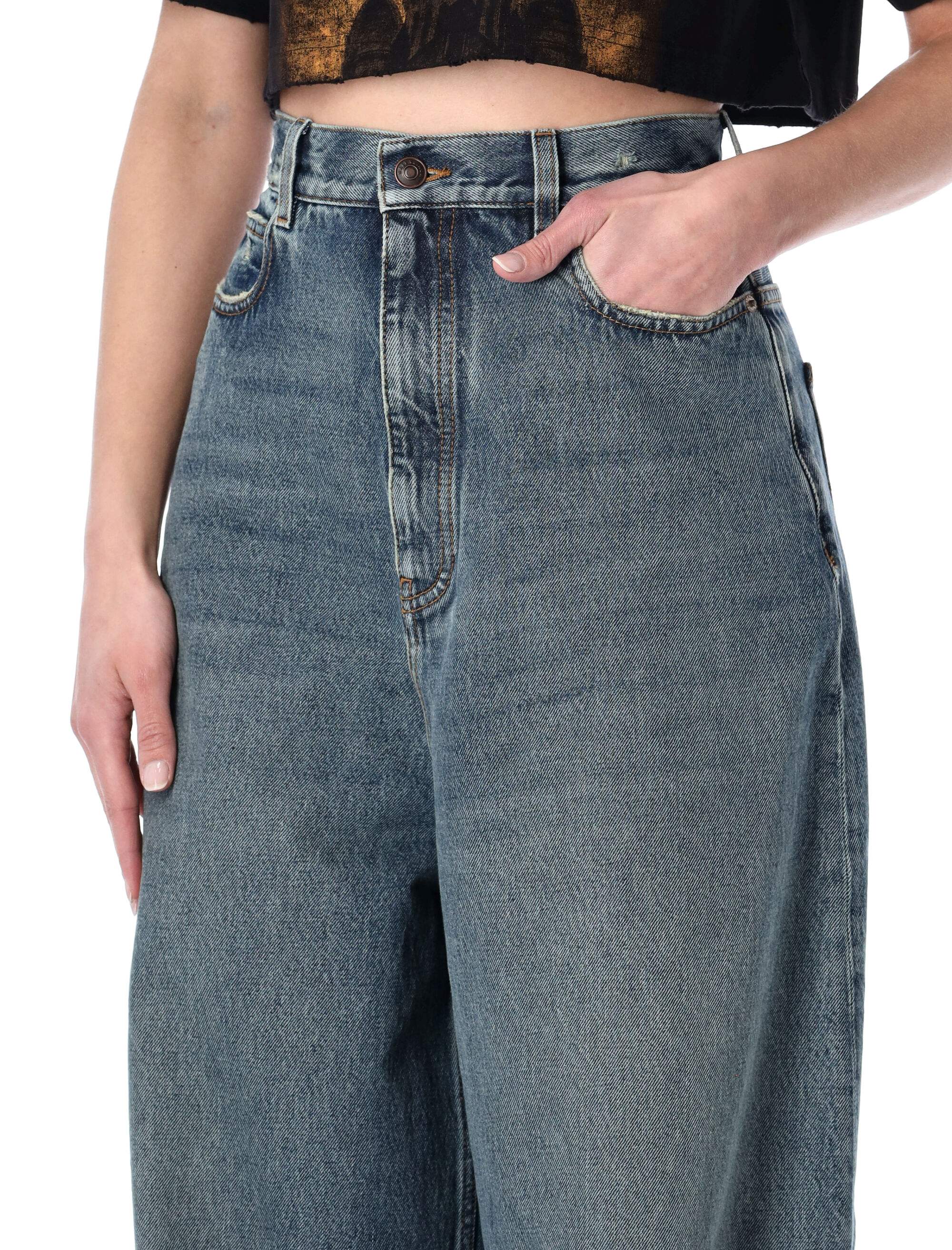 Balenciaga High-Rise Straight Leg Jeans - Size 26 - Image 3