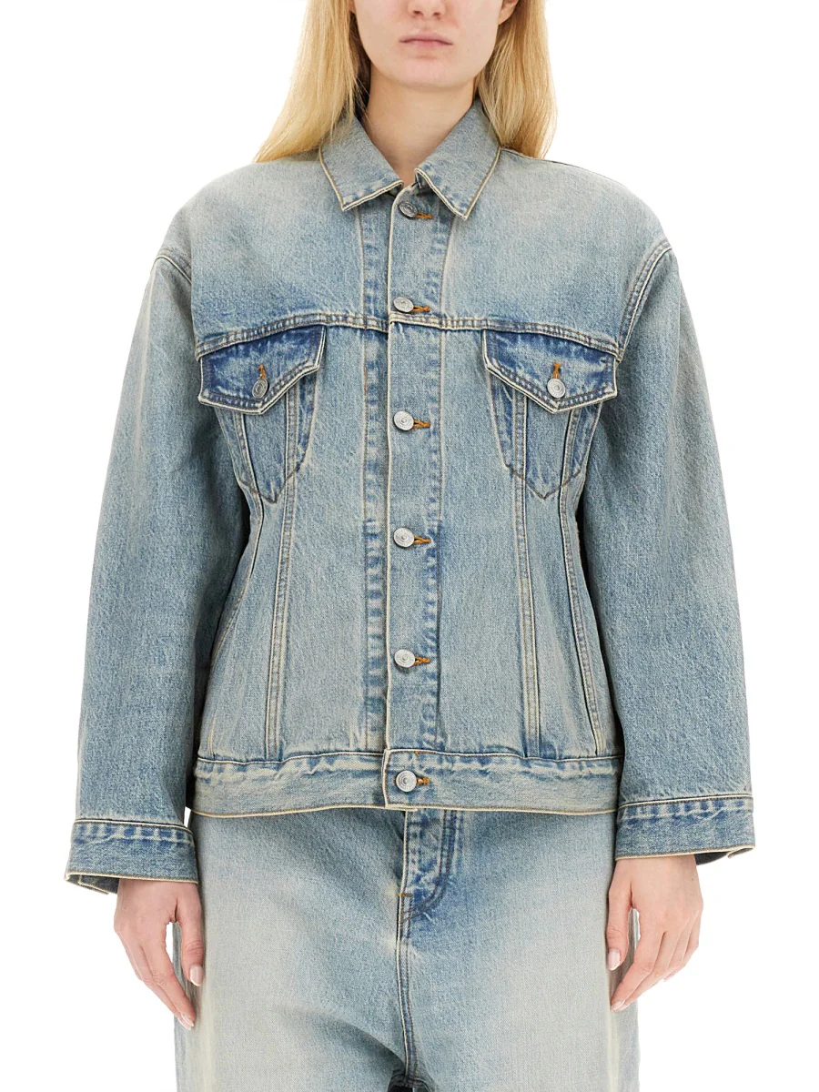 BALENCIAGA Hourglass Jacket in Japanese Cotton Denim