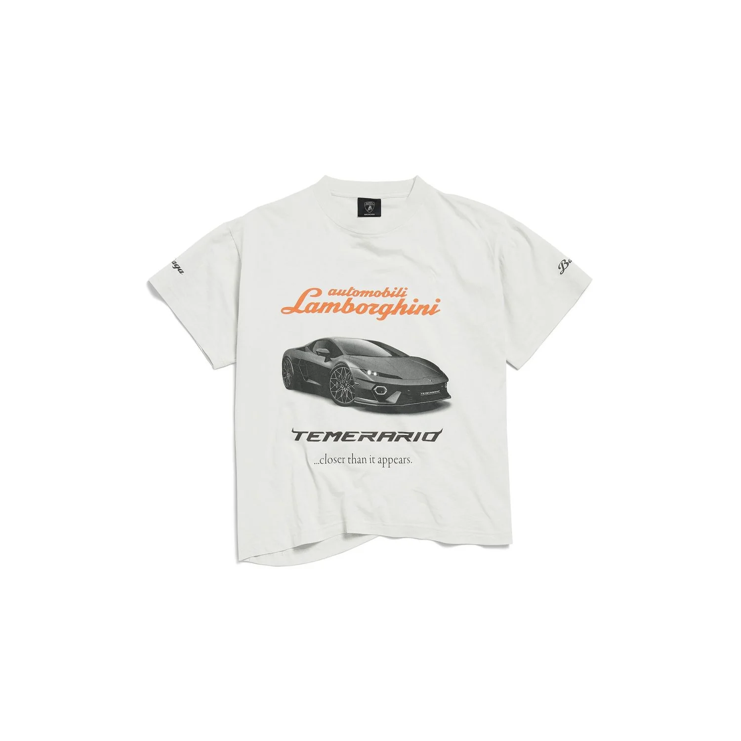BALENCIAGA Lamborghini Oversized Printed Cotton-Jersey T-Shirt
