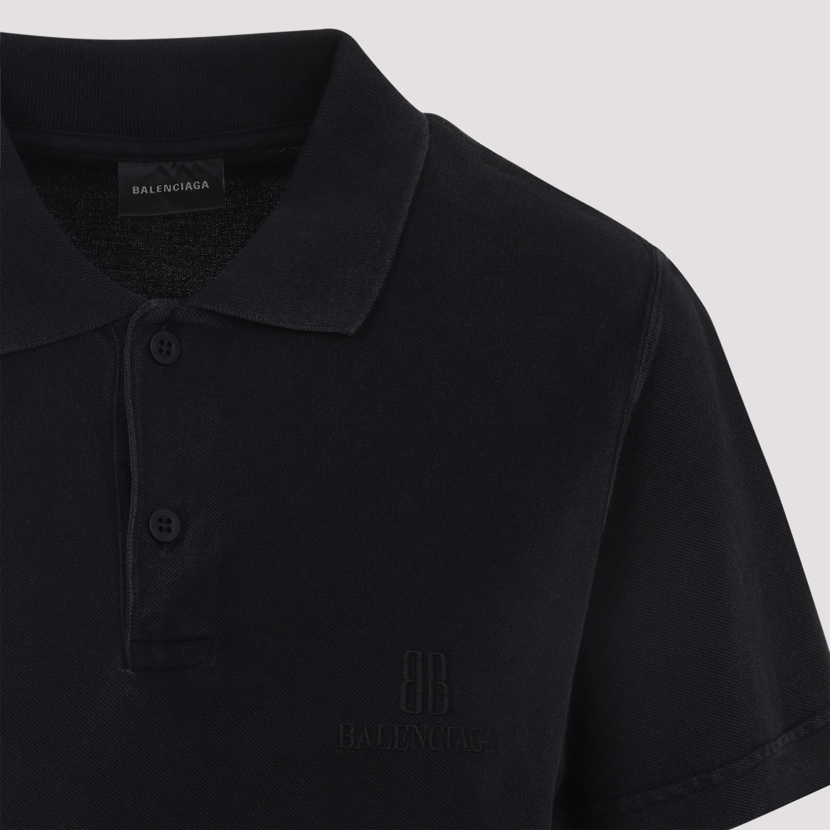 Balenciaga Layered Polo Cotton Mini Dress - Image 6