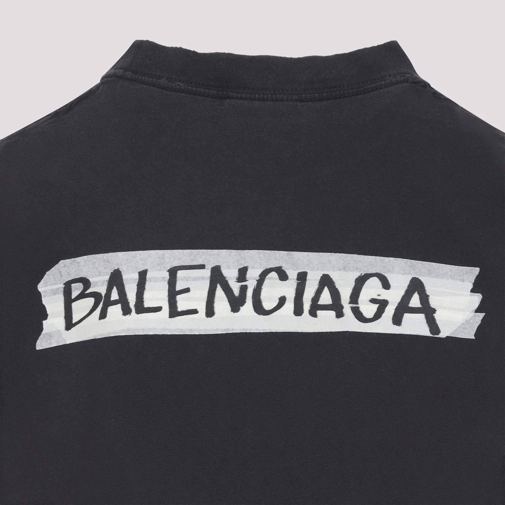 Balenciaga Masking Tape Medium Fit T-shirt - Image 5