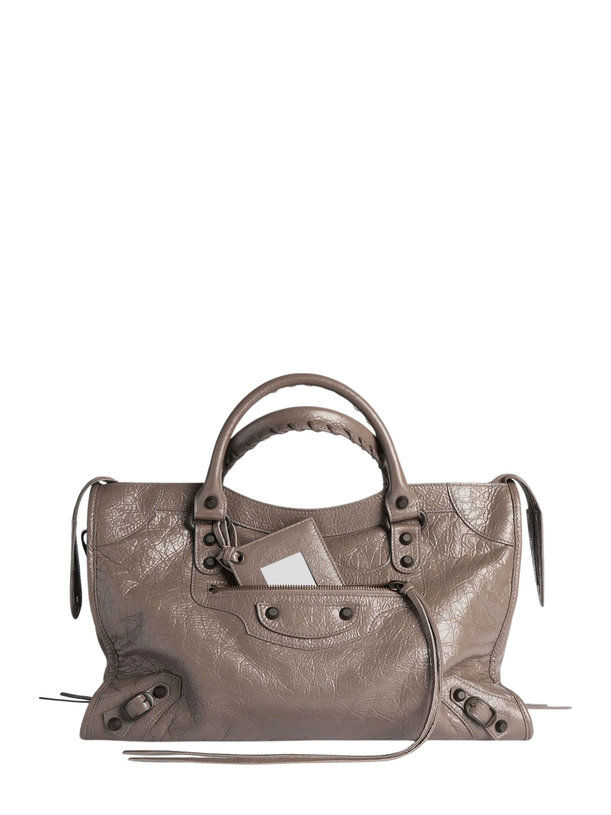 Balenciaga Mini Braided Handle Zip Top Bag