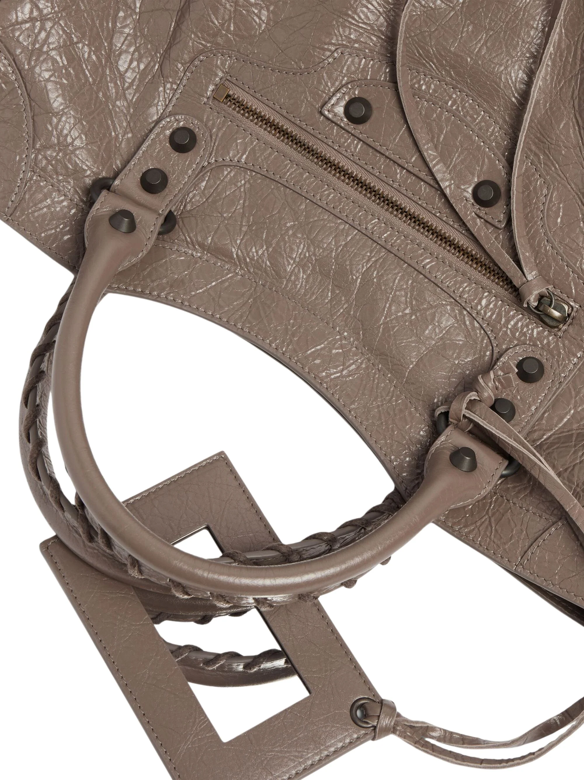 Balenciaga Mini Braided Handle Zip Top Bag - Image 6