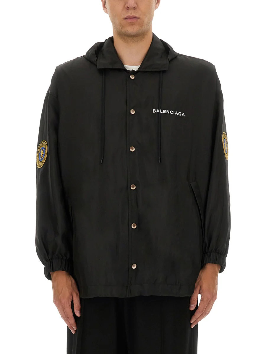 BALENCIAGA Nylon Jacket with Logo - Image 4