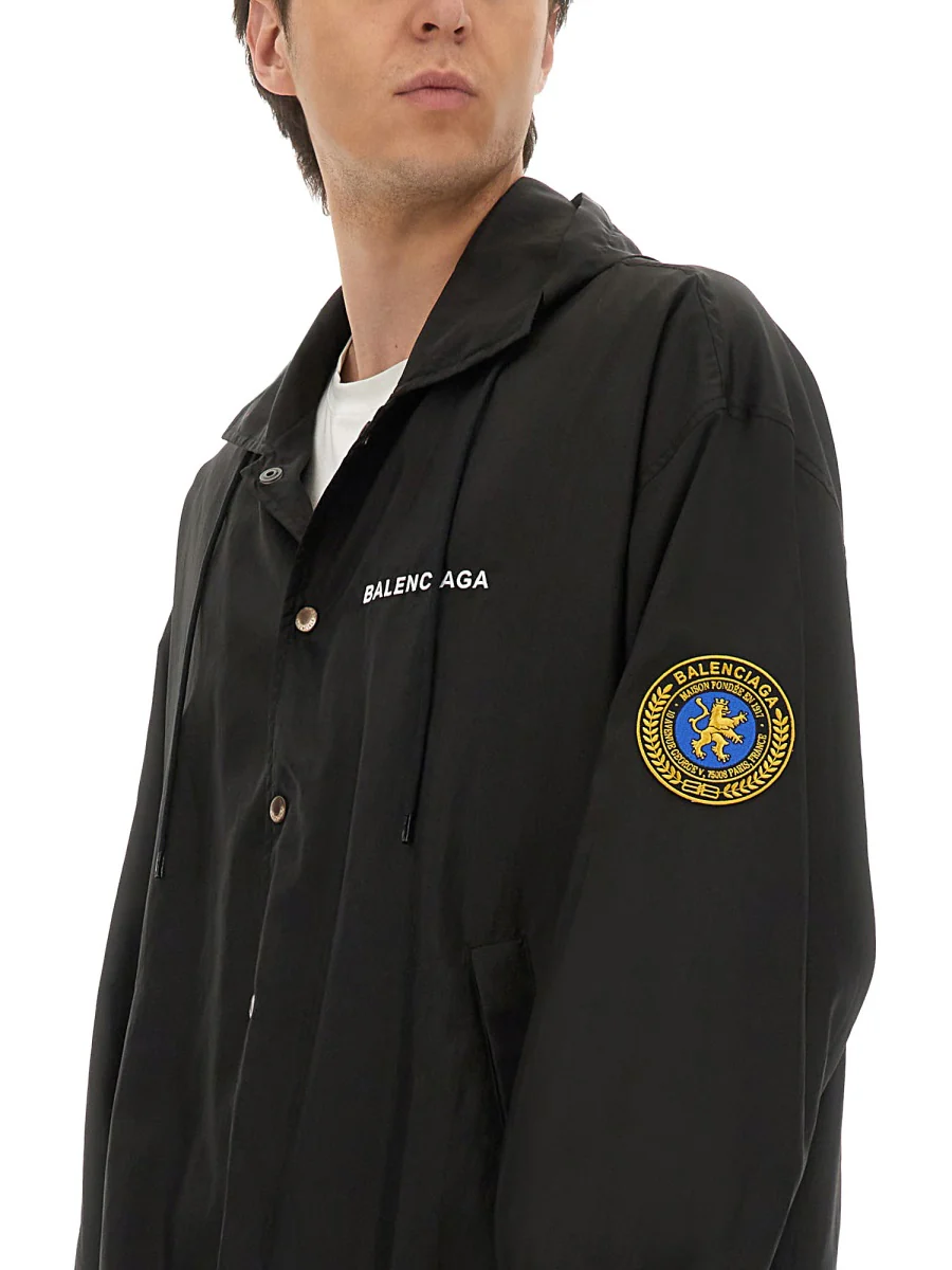 BALENCIAGA Nylon Jacket with Logo - Image 7