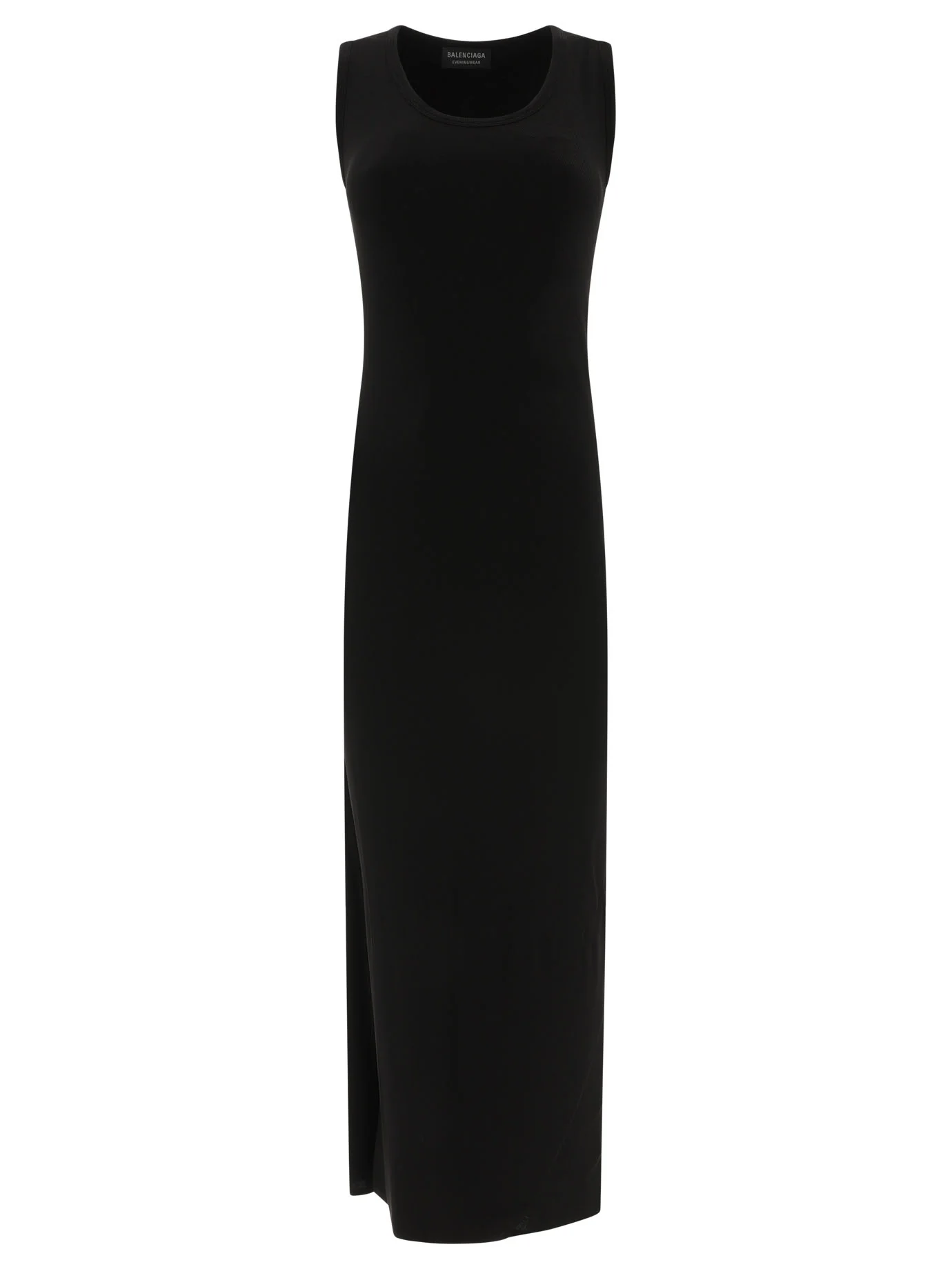 Balenciaga Sleeveless Ribbed T-Shirt Mini Dress