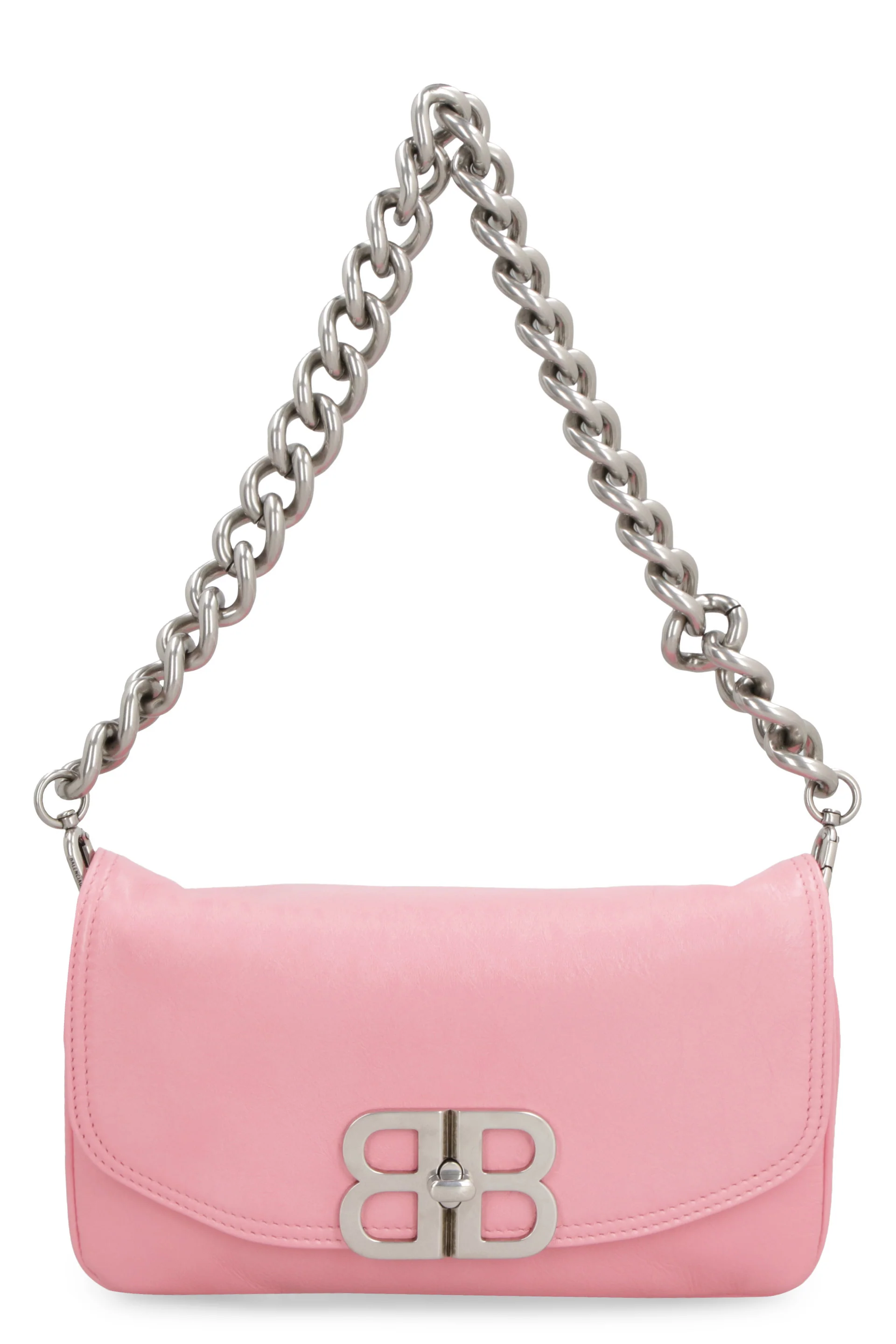 BALENCIAGA Small BB Soft Flap Leather Shoulder Bag