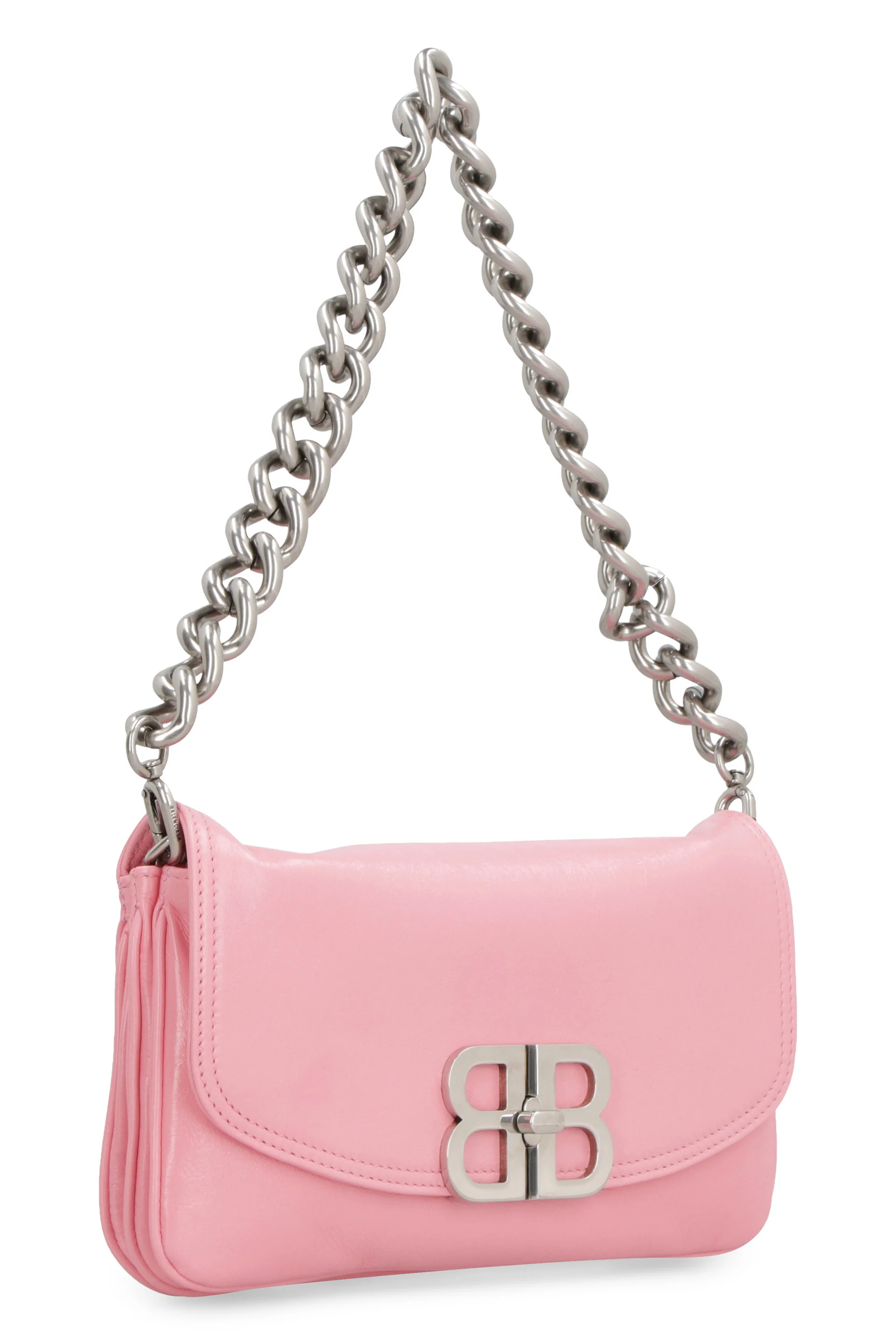 BALENCIAGA Small BB Soft Flap Leather Shoulder Bag - Image 3