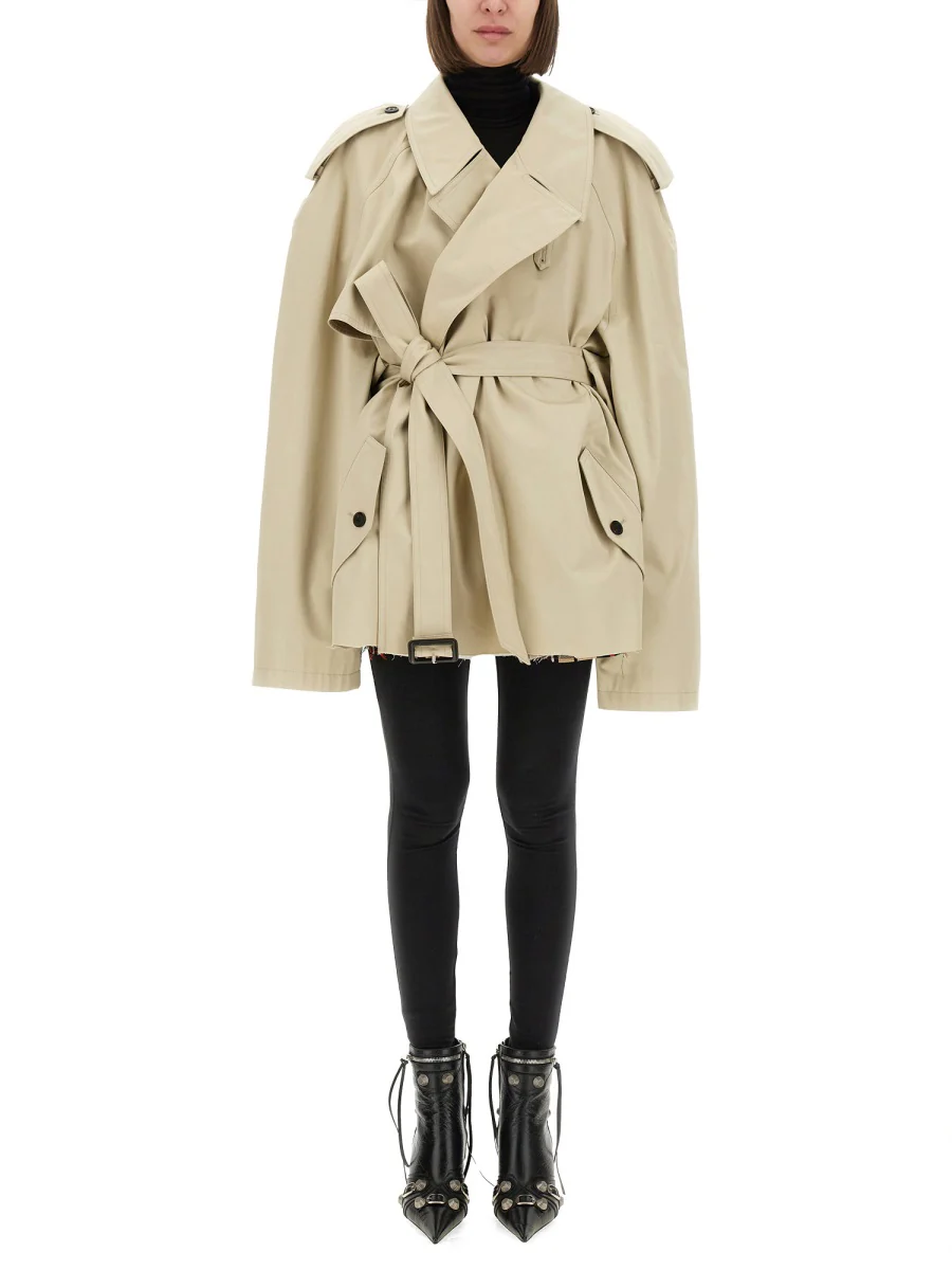 Balenciaga Trench Coat for Women - 180 cm Model Size 2