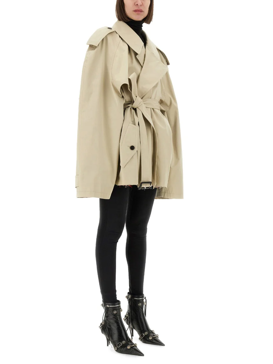 Balenciaga Trench Coat for Women - 180 cm Model Size 2 - Image 2