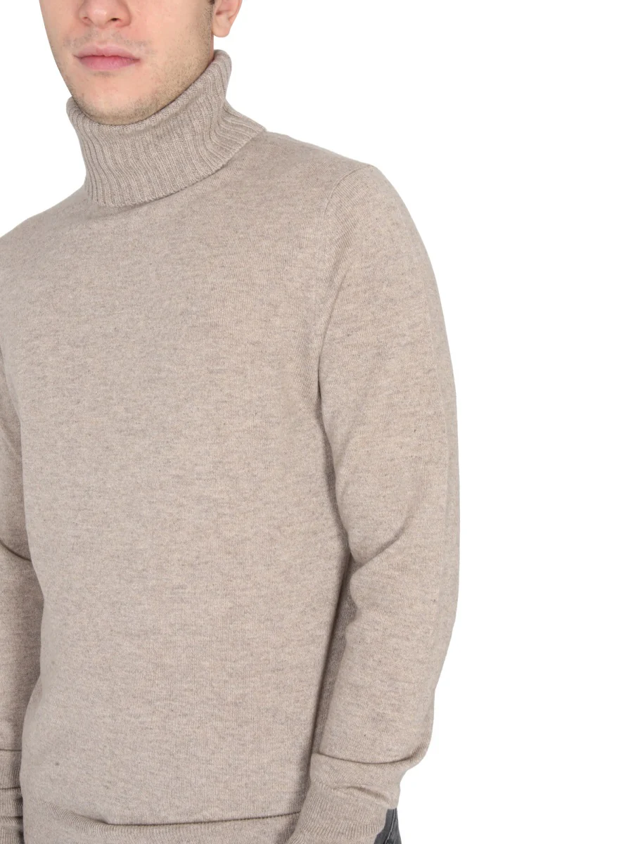 Ballantyne Cross-Neck Ribbed Turtleneck Sweater for Men - Image 4