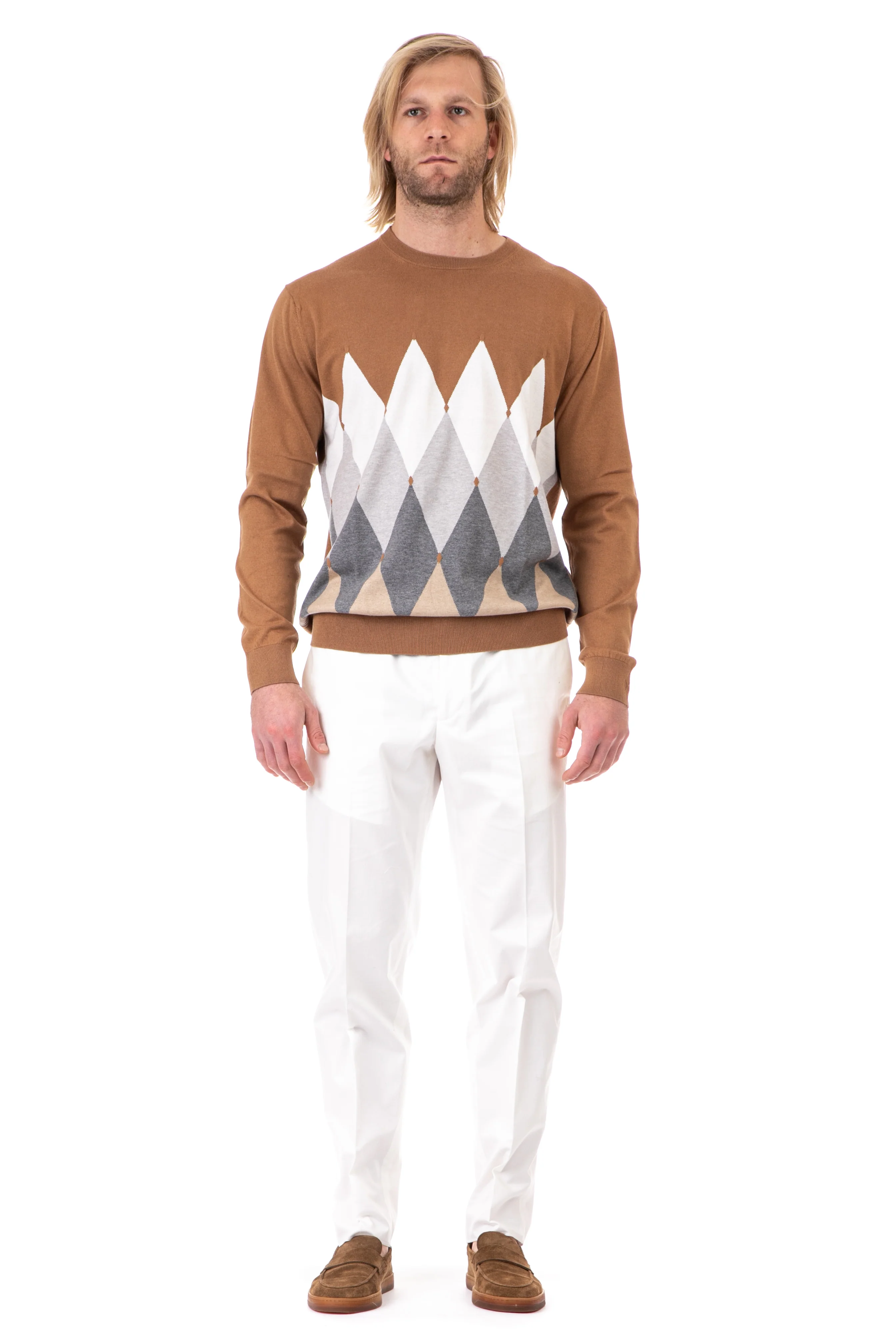 Ballantyne Diamond Knit Sweater - Exclusive Edition