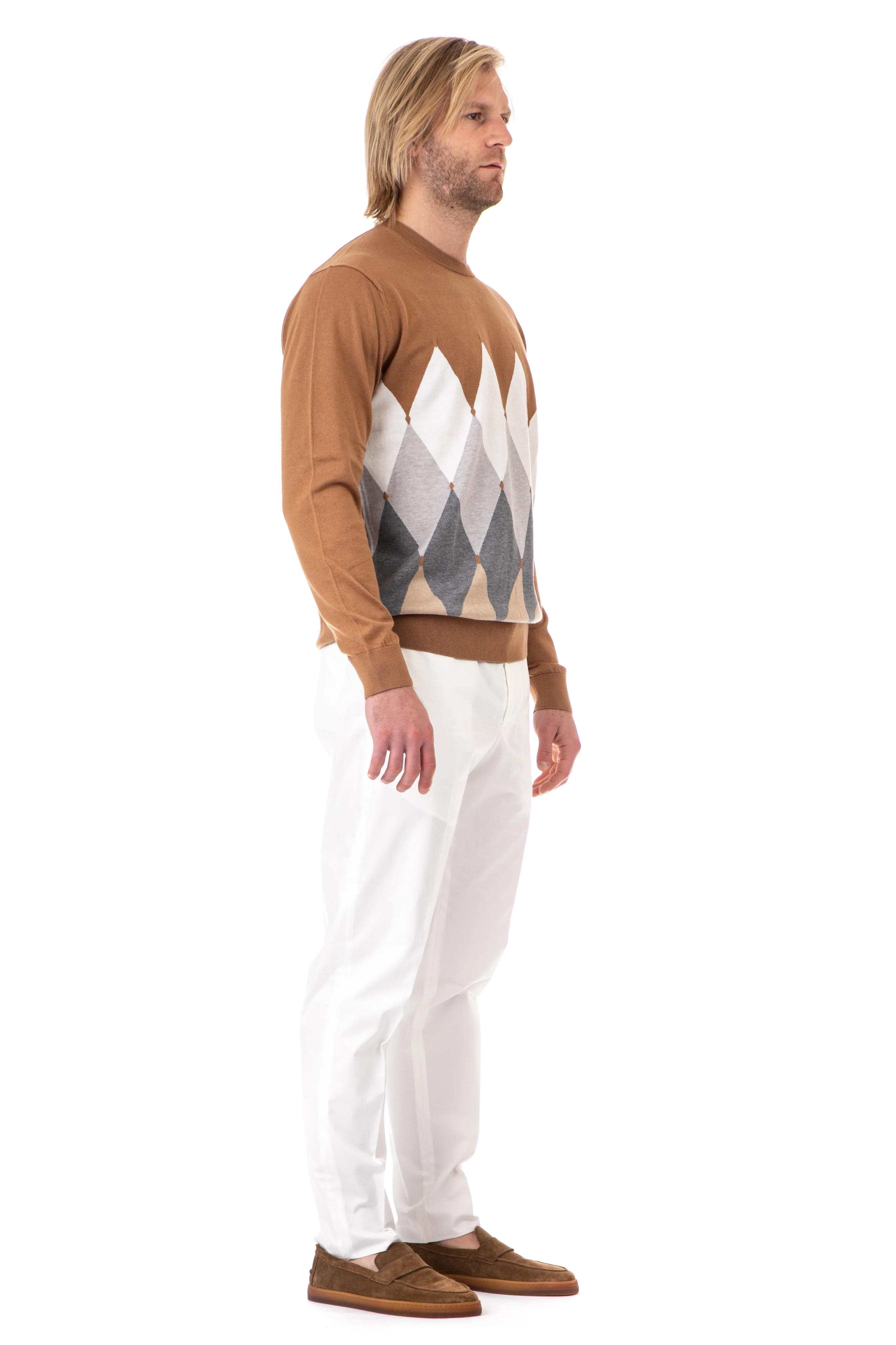 Ballantyne Diamond Knit Sweater - Exclusive Edition - Image 2