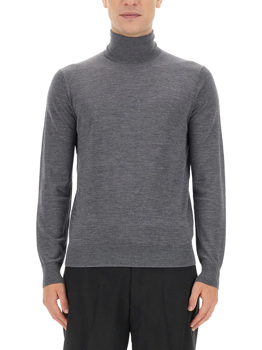 Ballantyne Men's Regular Fit Wool Turtleneck Sweater