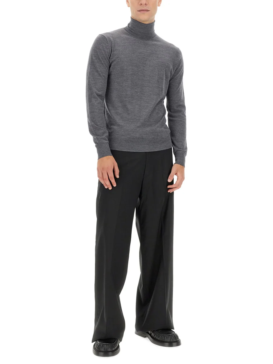 Ballantyne Men's Regular Fit Wool Turtleneck Sweater - Image 2