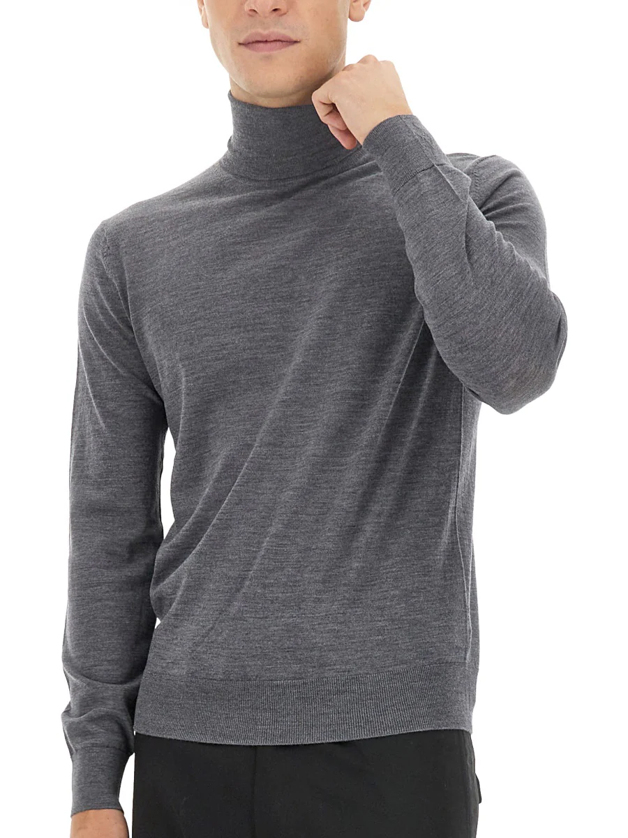 Ballantyne Men's Regular Fit Wool Turtleneck Sweater - Image 4