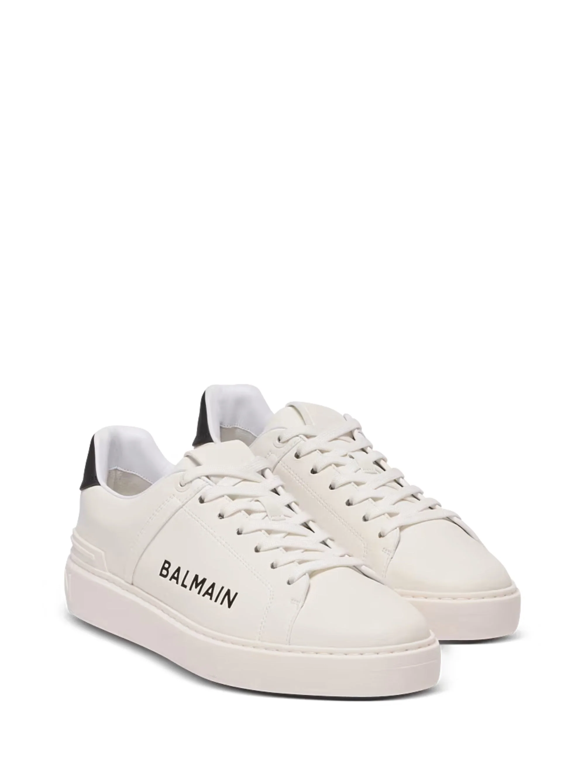 Balmain B-Court Trainers in Calfskin - Image 2