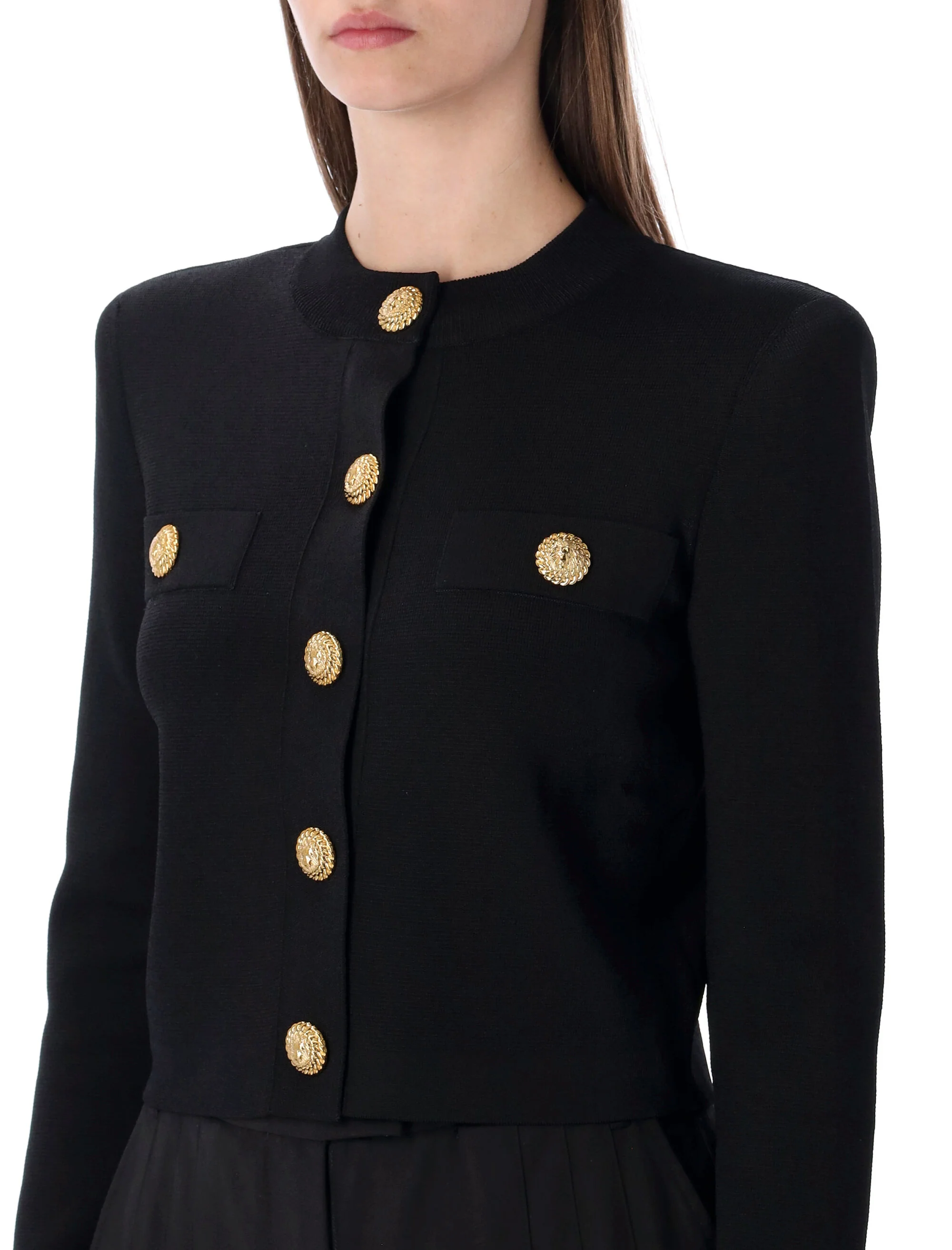 BALMAIN Buttoned Crewneck Cardigan - Image 6