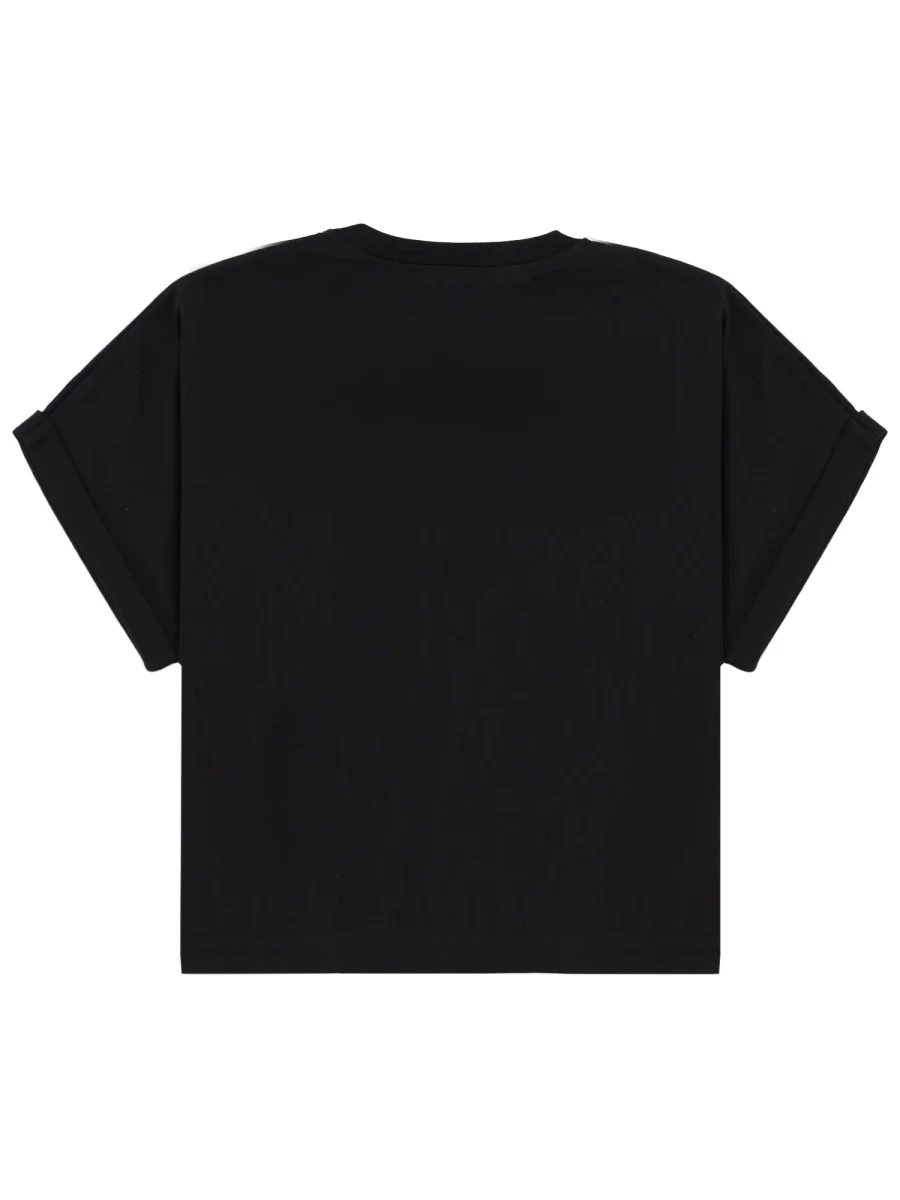 BALMAIN Cropped T-shirt with Logo - Image 5