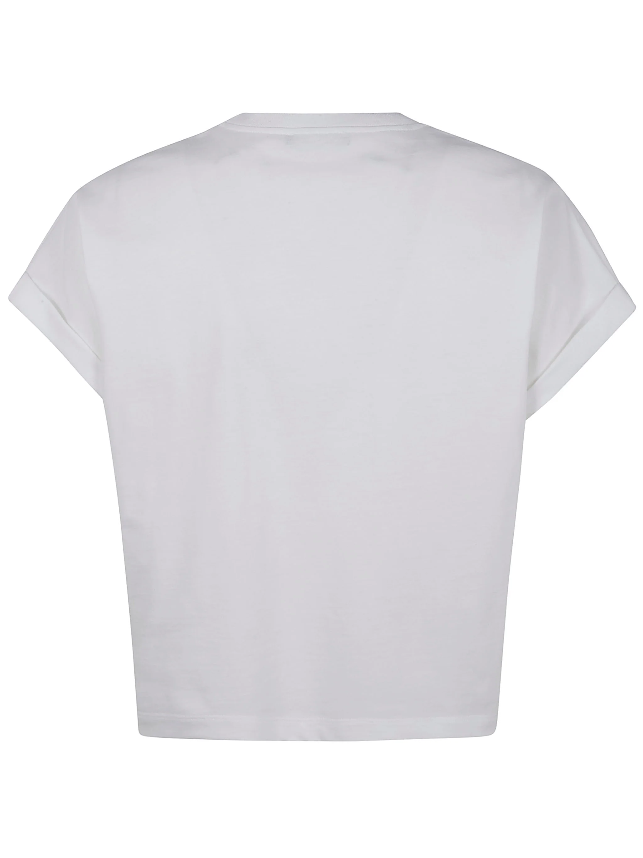 BALMAIN Cropped T-shirt with Logo - Image 2