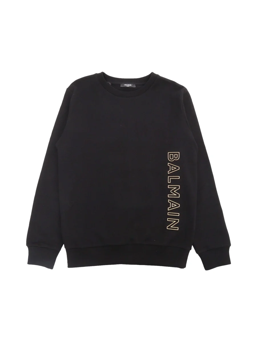 BALMAIN Embossed-logo Cotton Sweatshirt - Image 2