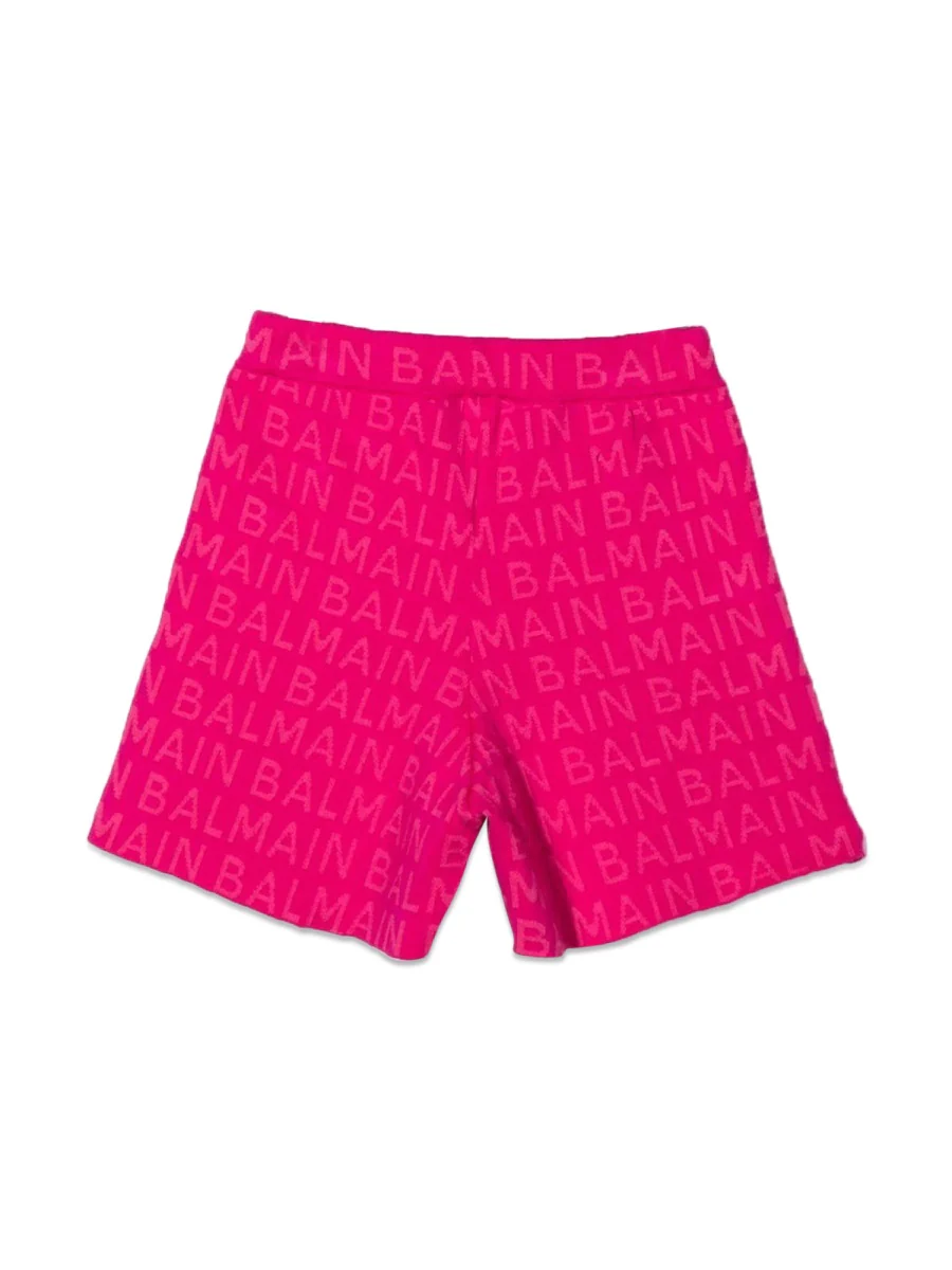 Balmain Mini Bermuda Shorts with Gold Side Buttons - Image 5