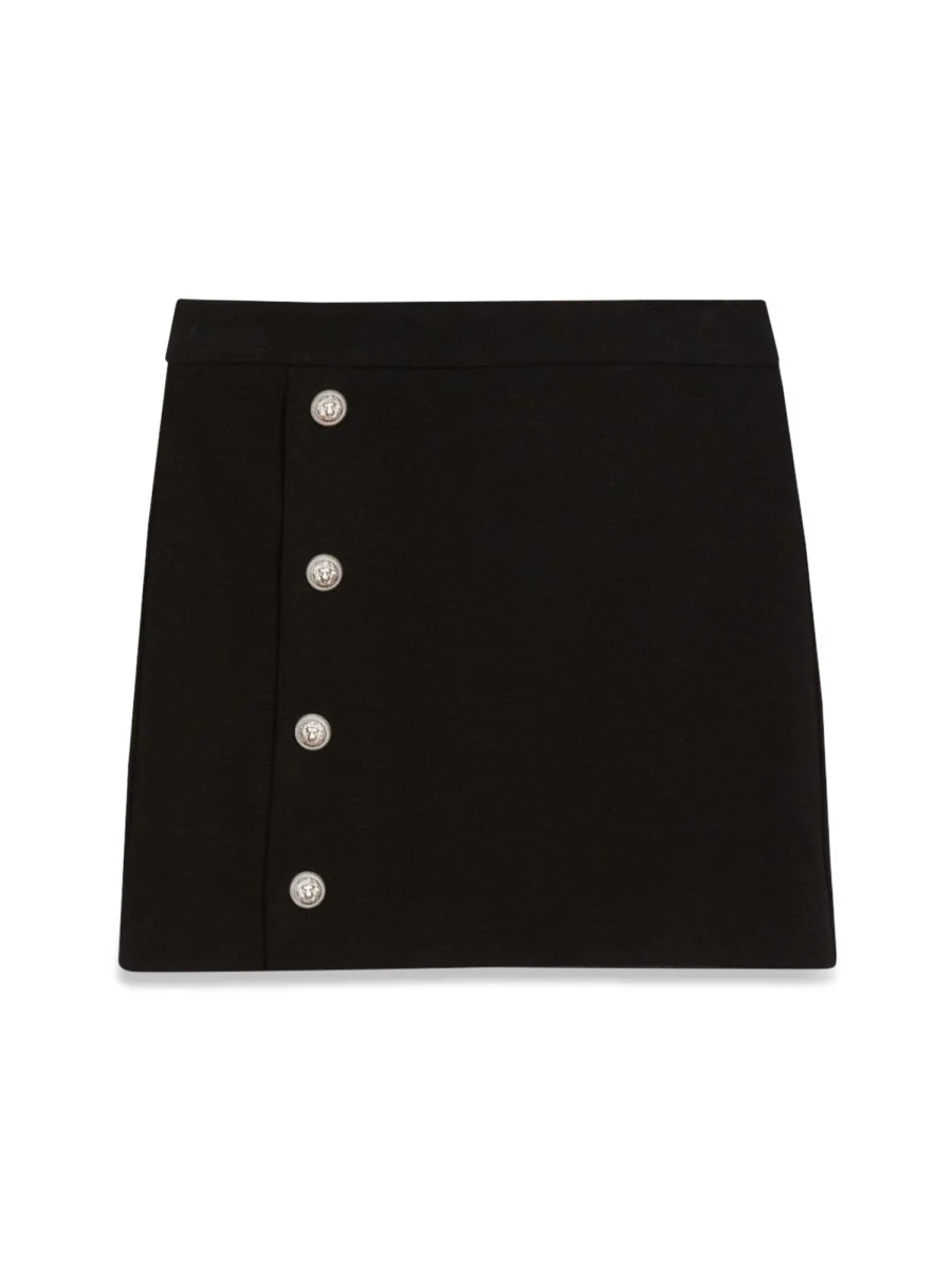 Balmain Mini Knit Textile Skirt for Girls