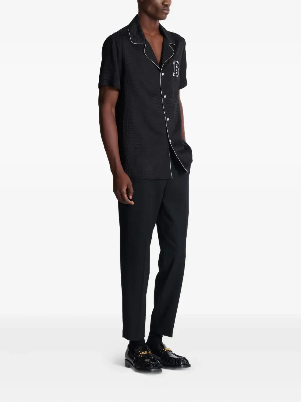 Balmain Monogram PaintNDJAMA Shirt - Image 5