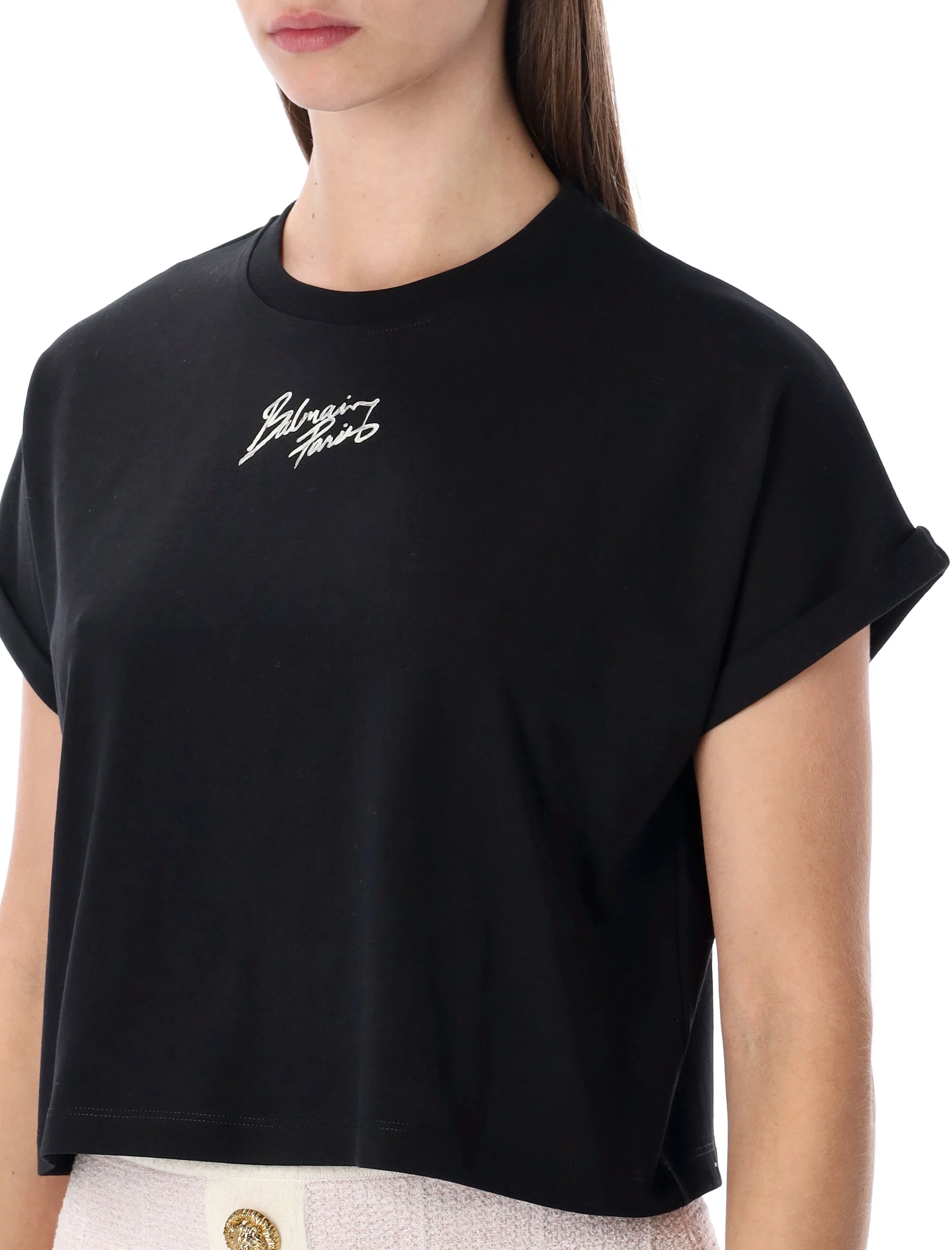 BALMAIN Rolled-sleeve T-shirt - Image 6