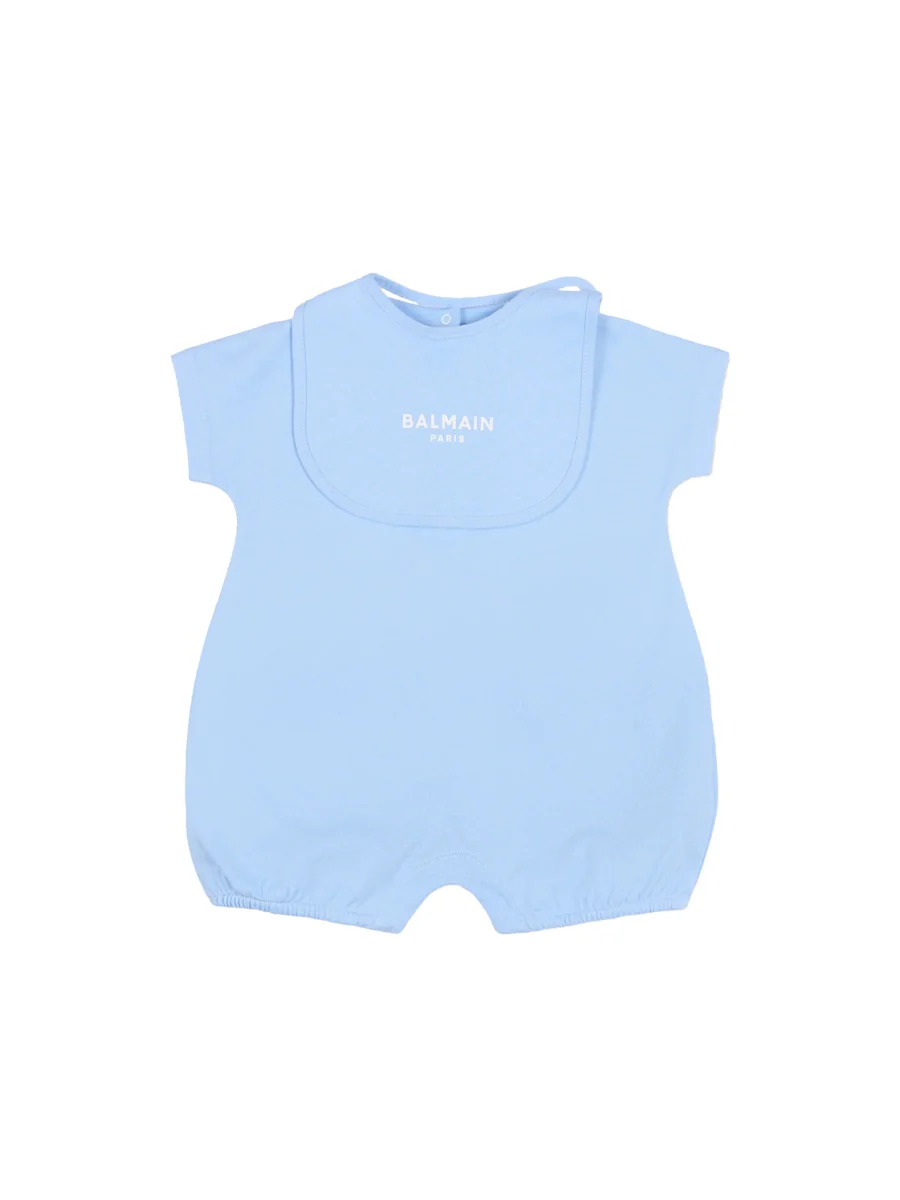 Balmain Unisex Mini Bodysuit Set with Gag