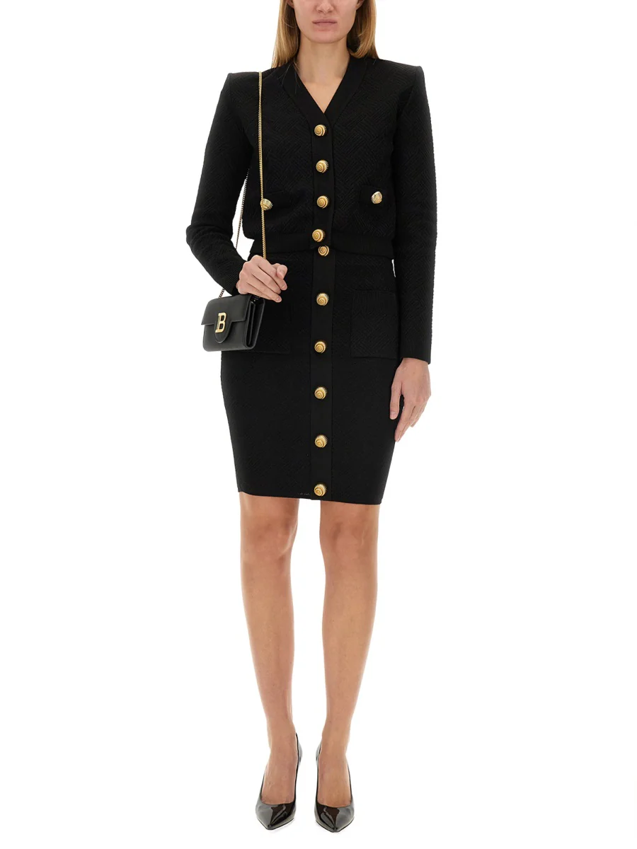 BALMAIN Vichy Knit Skirt - Image 2